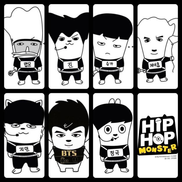 BTS - Hop Hop Monster Photocards | Stay DeLulu!
