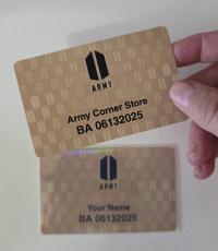 BTS - 2025 Gold ARMY Membership Card or Gold Membership Postcard  