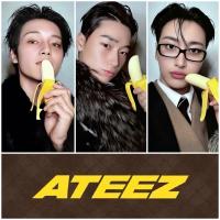 Ateez : Golden Hour 4 Pop Up exclusive Banana Photocards