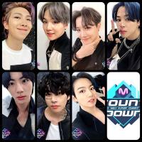 BTS M Countdown 2020 Photocards