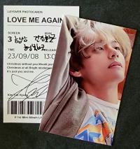 V - Layover : Purple Photocard Set