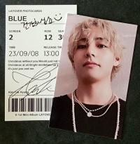 V - Layover : Blue Photocard Set
