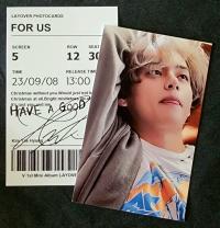 V - Layover : Blue Photocard Set