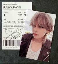V - Layover : Blue Photocard Set