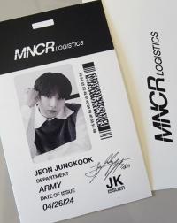 BTS - Monochrome MNCR ID Badge Photocards