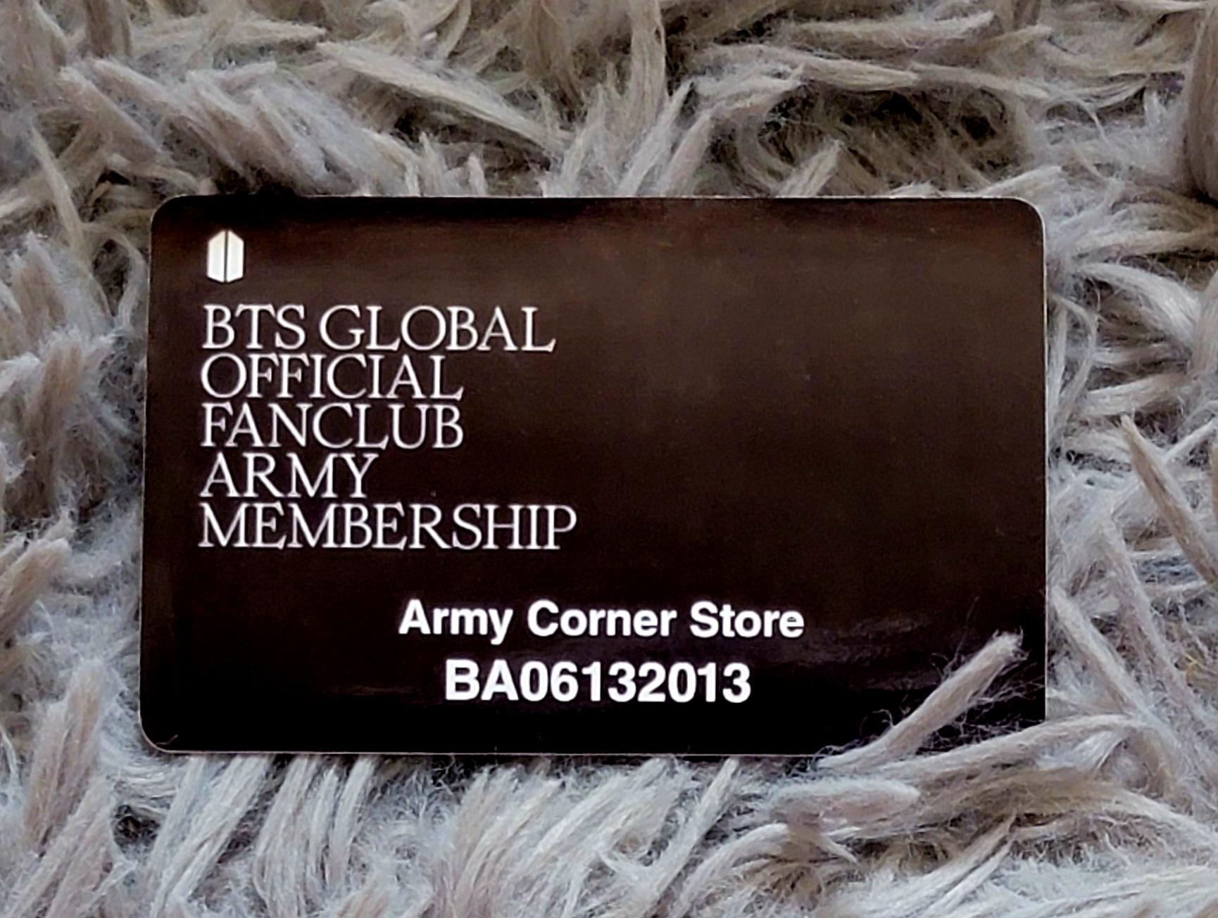 BTS Global Official Fanclub ARMY Membership Cards