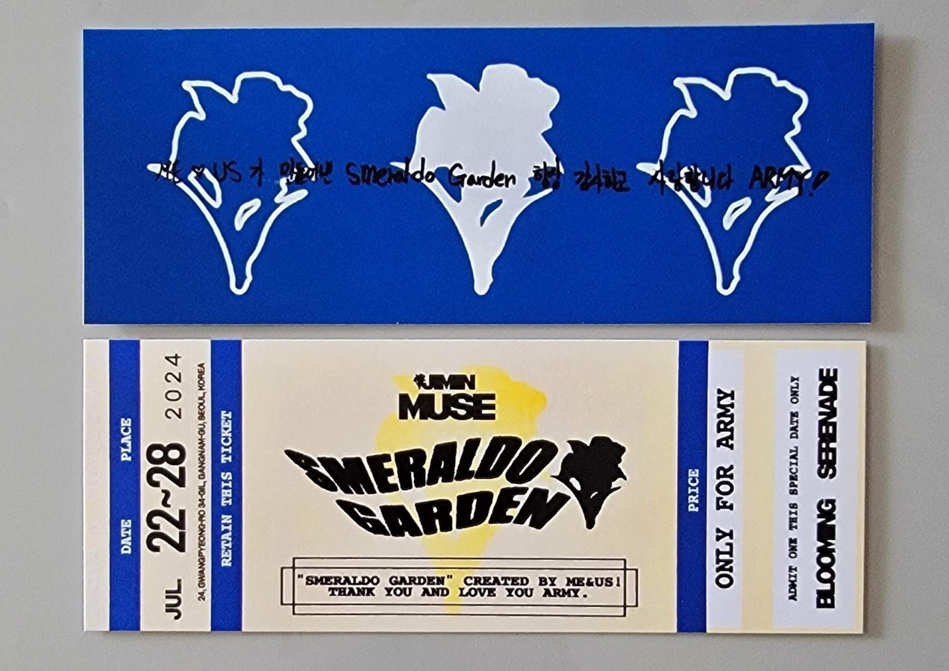 Jimin - Muse : Smeraldo Garden Pop Up Event Ticket | Stay DeLulu!