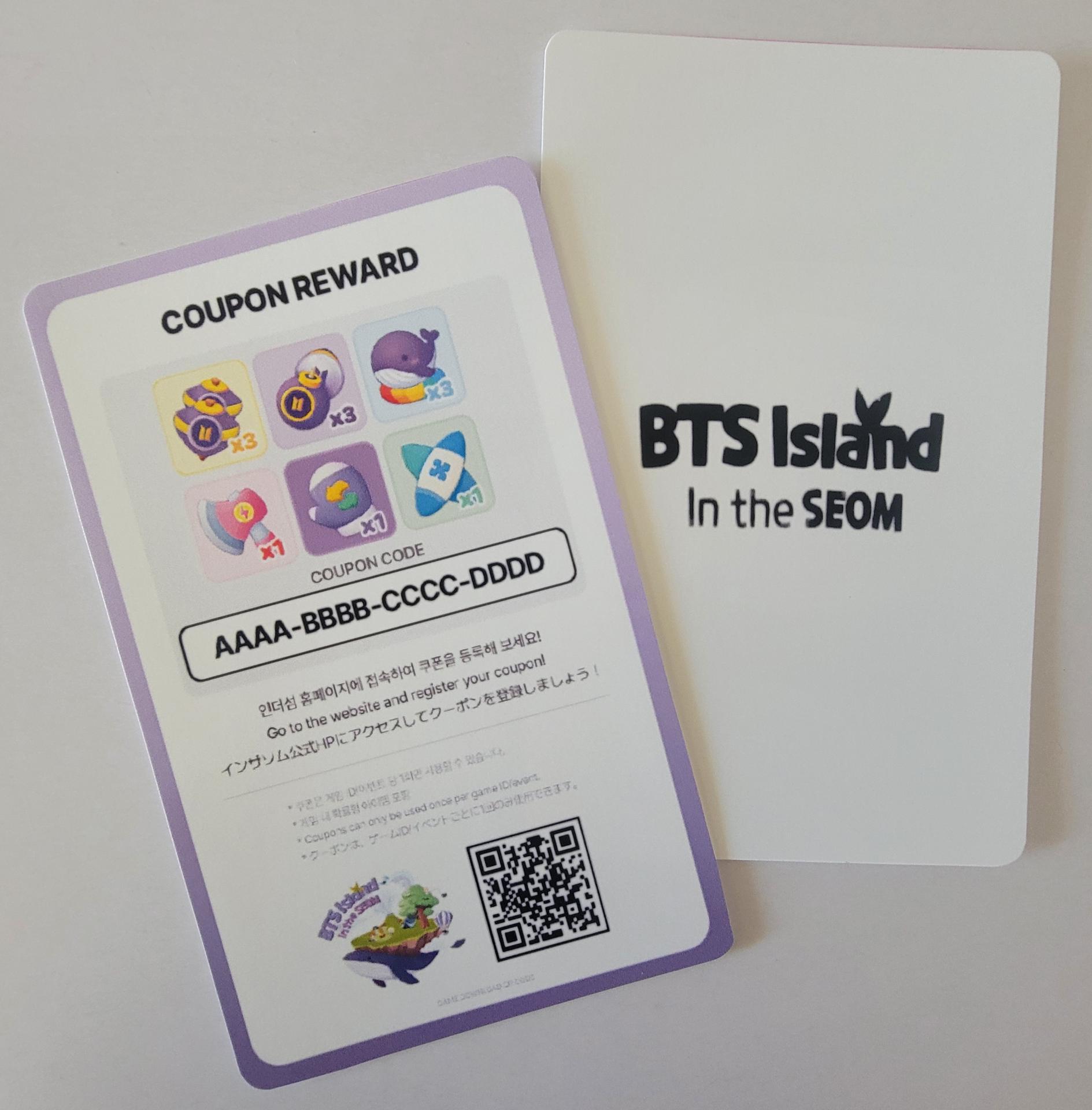 BTS Island Ver 2 Solo Photocards