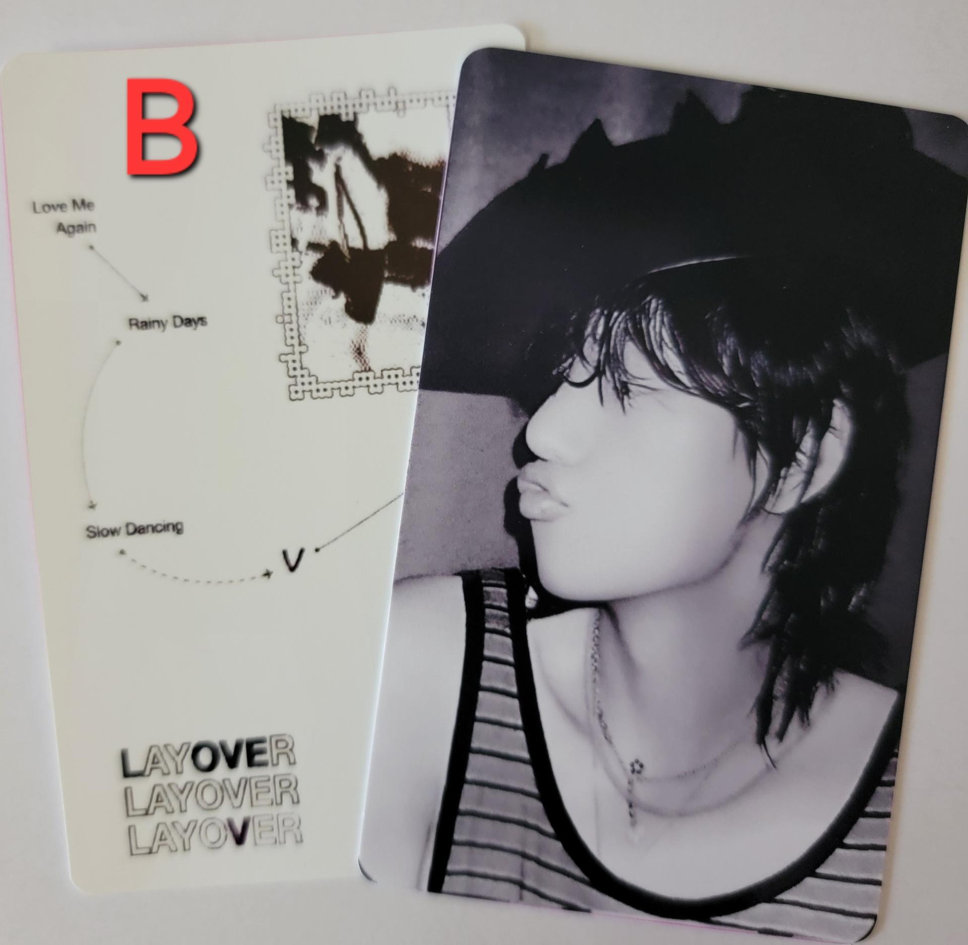 Taehyung : Layover - Vinyl Album Photo Cards 