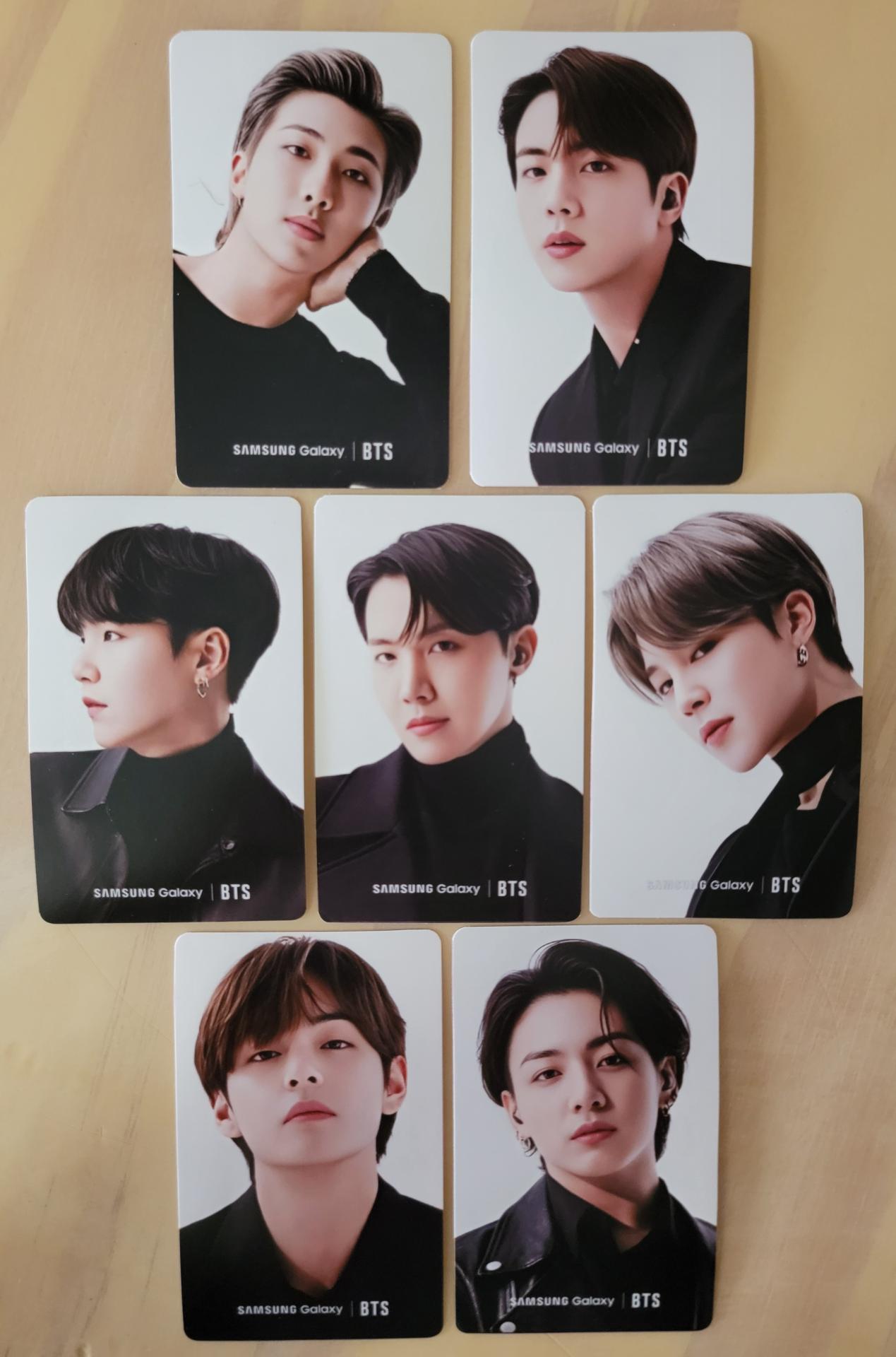 BTS x Samsung Galaxy S21 Latin America Edition Photo Cards  