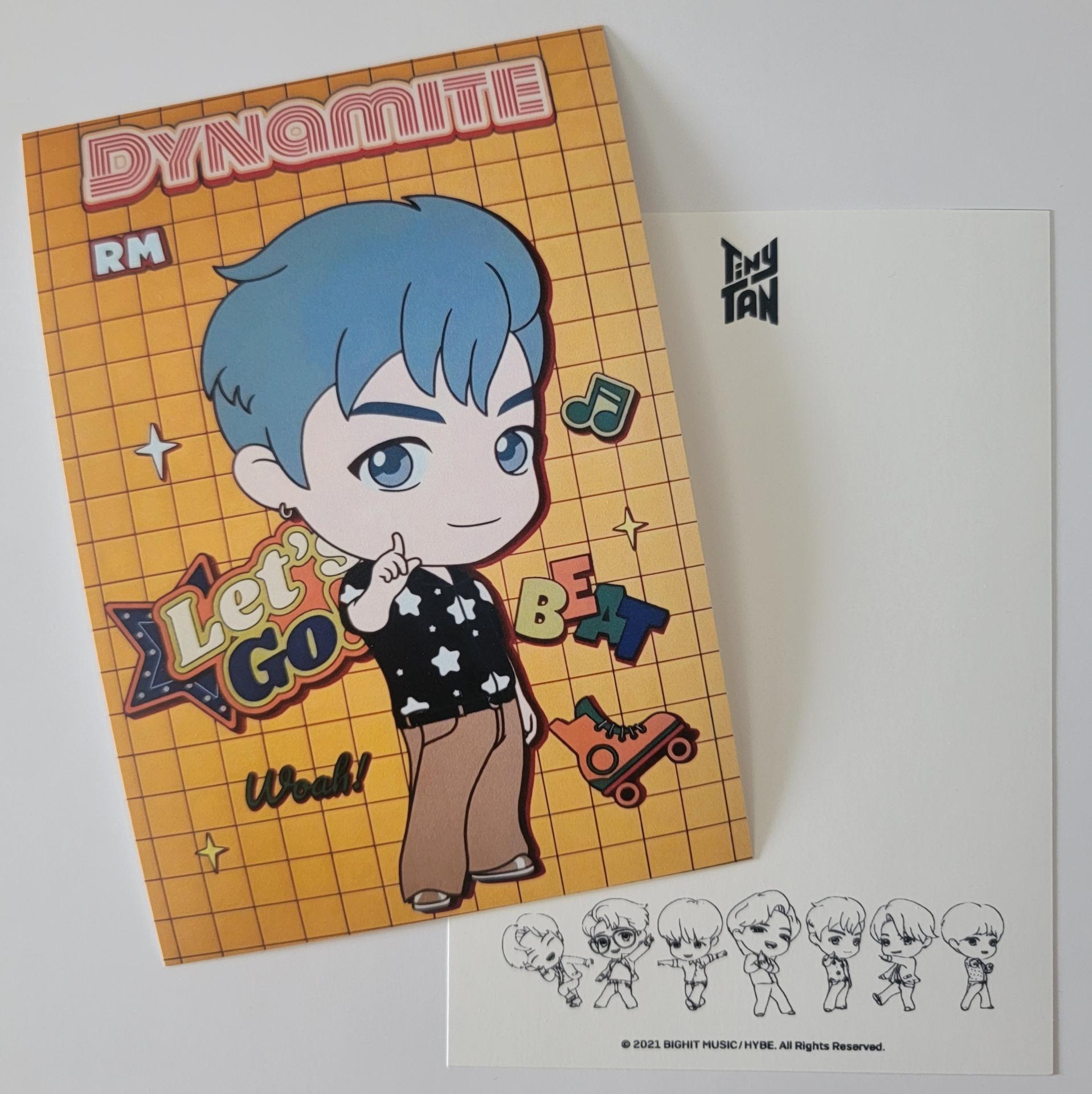BTS - Tiny Tan Dynamite Postcards