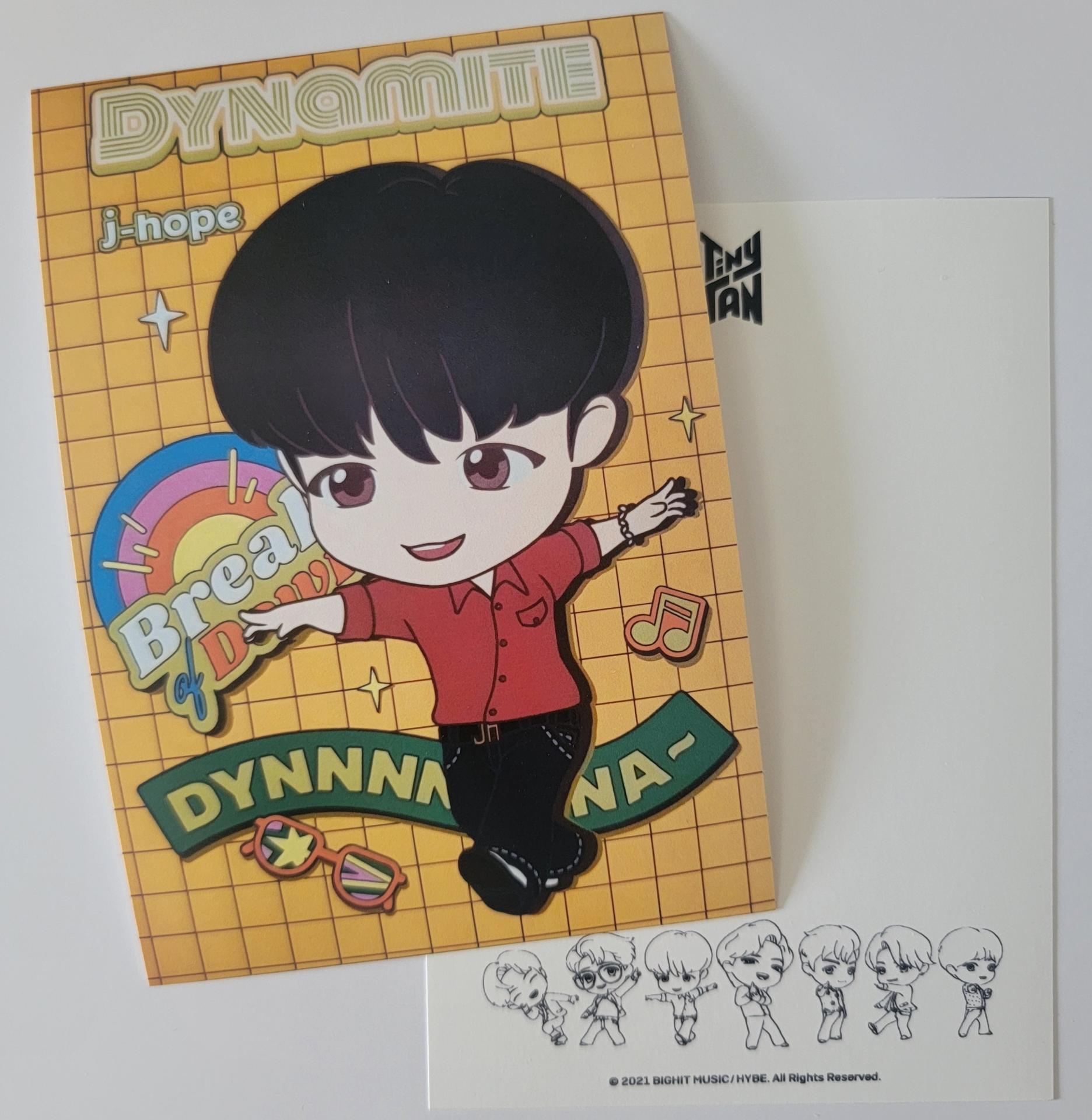 BTS - Tiny Tan Dynamite Postcards