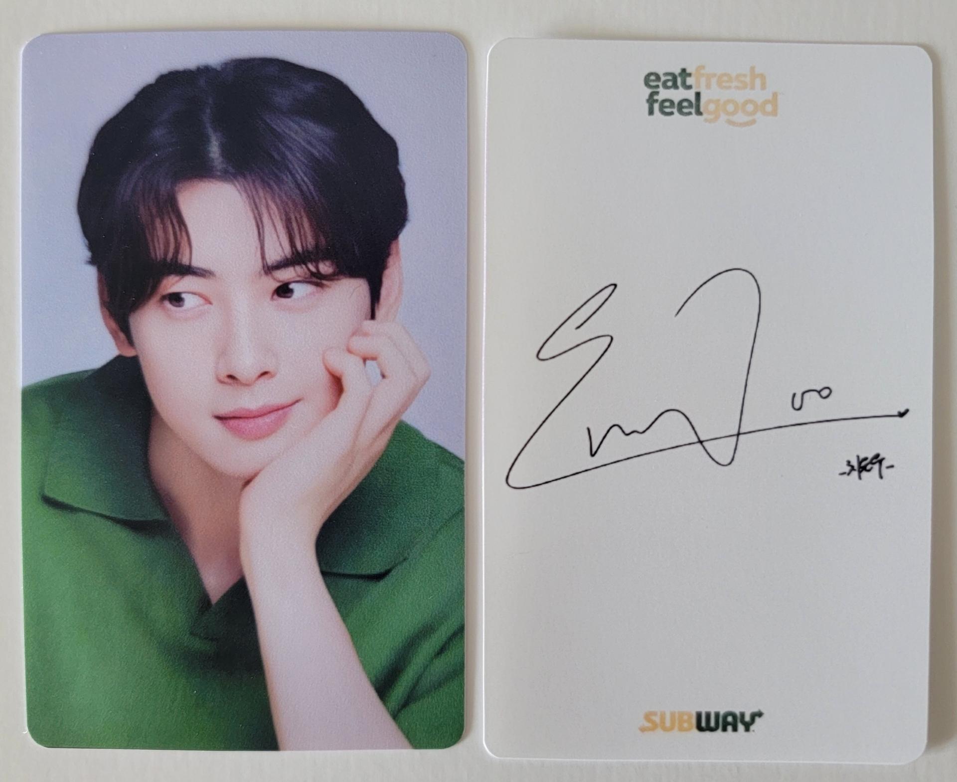 ASTRO : Eunwoo Subway Photo Cards  