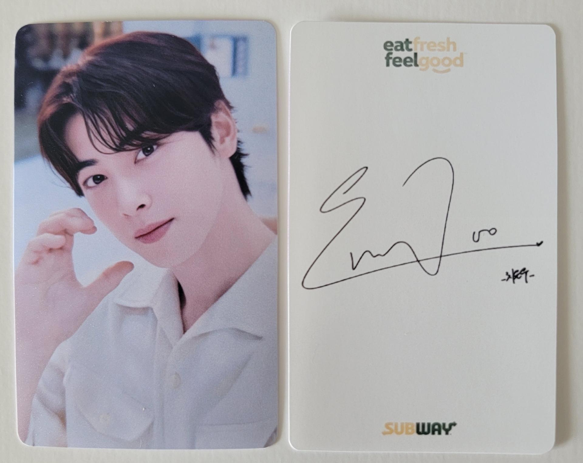ASTRO : Eunwoo Subway Photo Cards  
