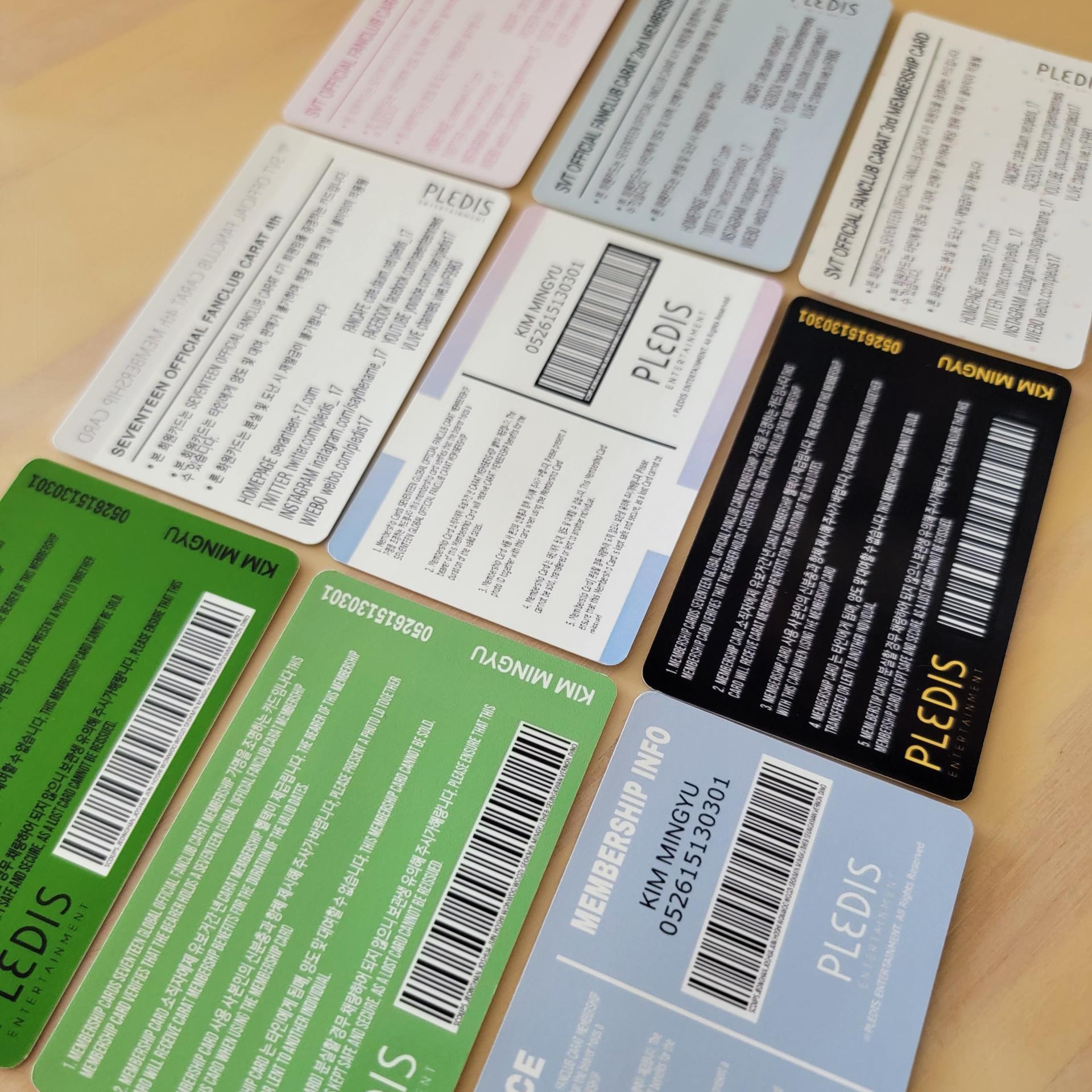 Seventeen - CARAT Membership Cards
