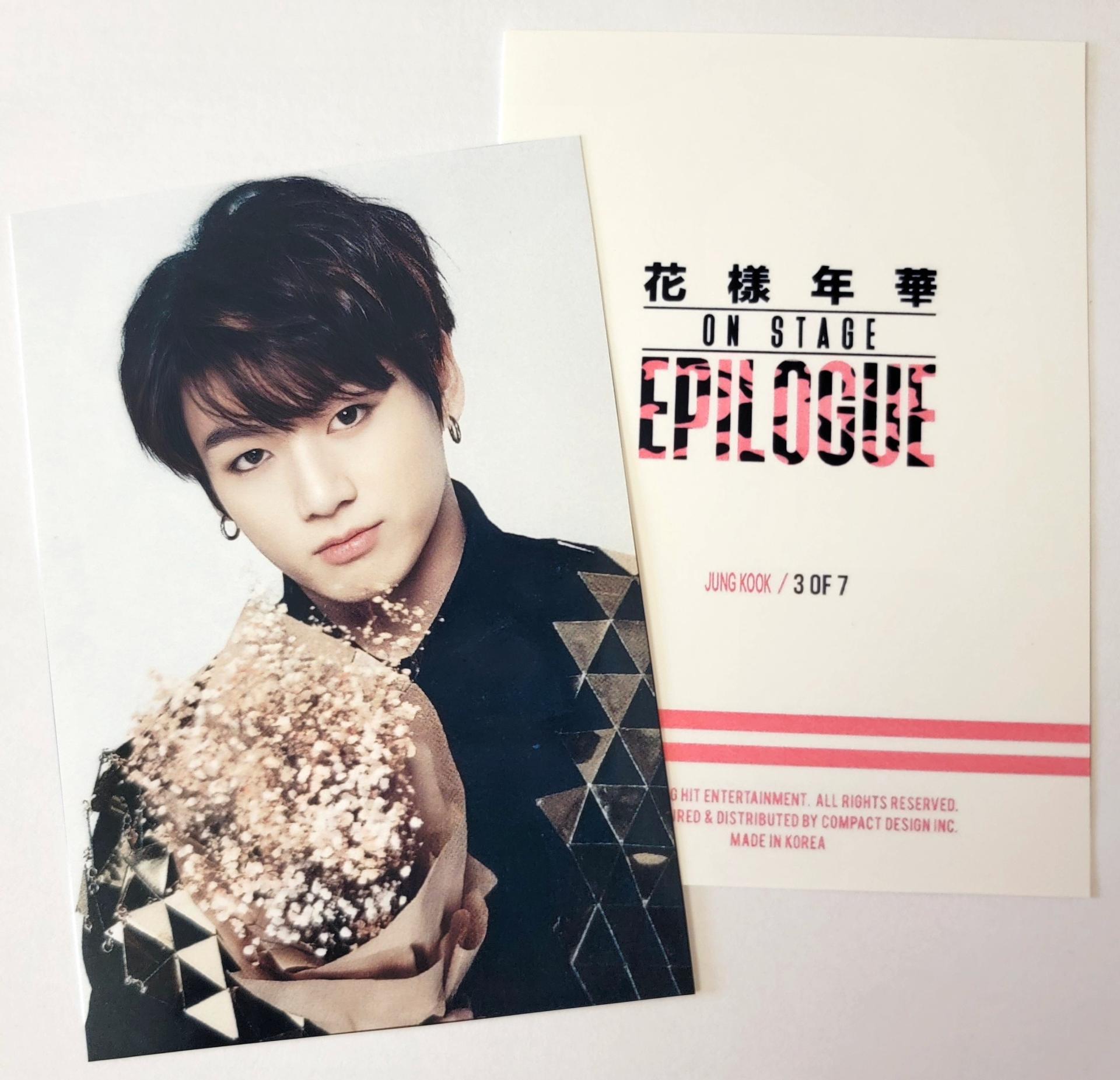 Jungkook - HYYH On Stage Epilogue Concert Mini Photo Cards | Stay