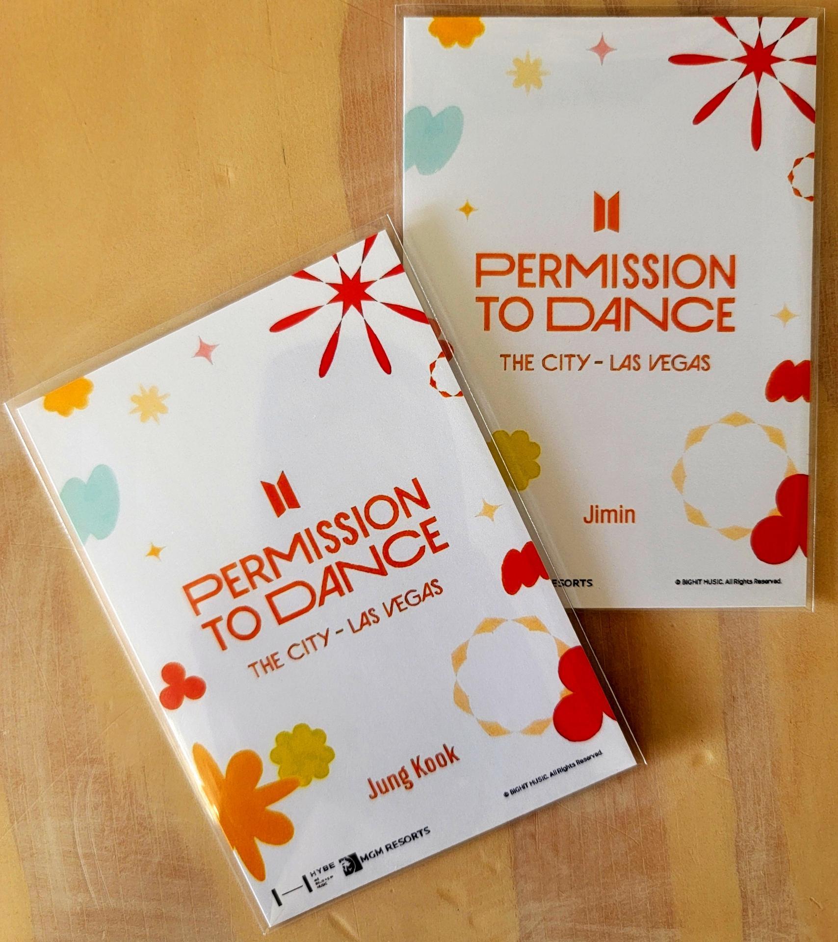 BTS Permission to Dance Las Vegas MGM Hotel exclusive Mini Photo