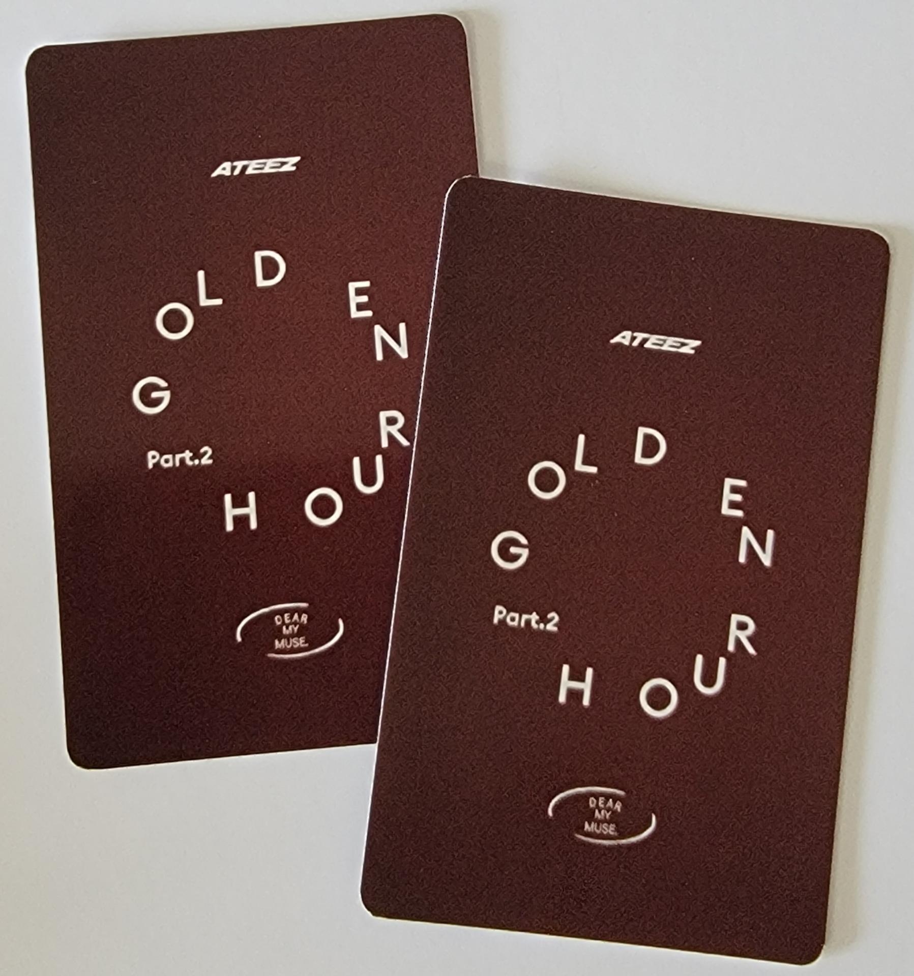 ATEEZ GOLDEN HOUR: Part.2 Dear My Muse Photocards