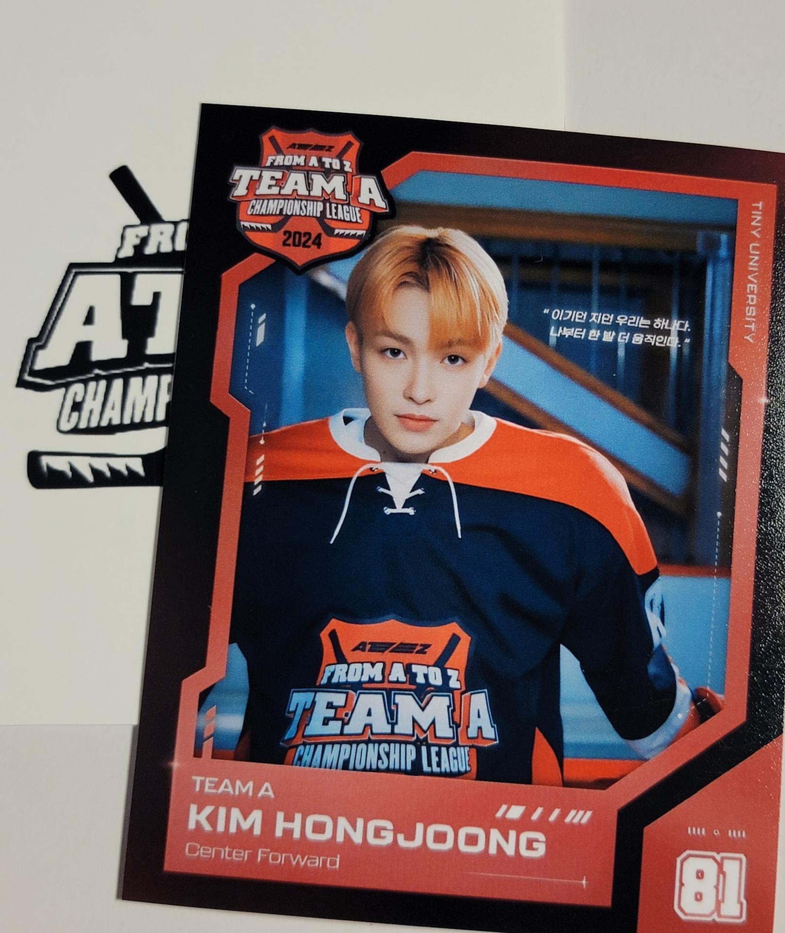 ATEEZ from A to Z 5th Membership Kit Hockey Photocards | Stay DeLulu!