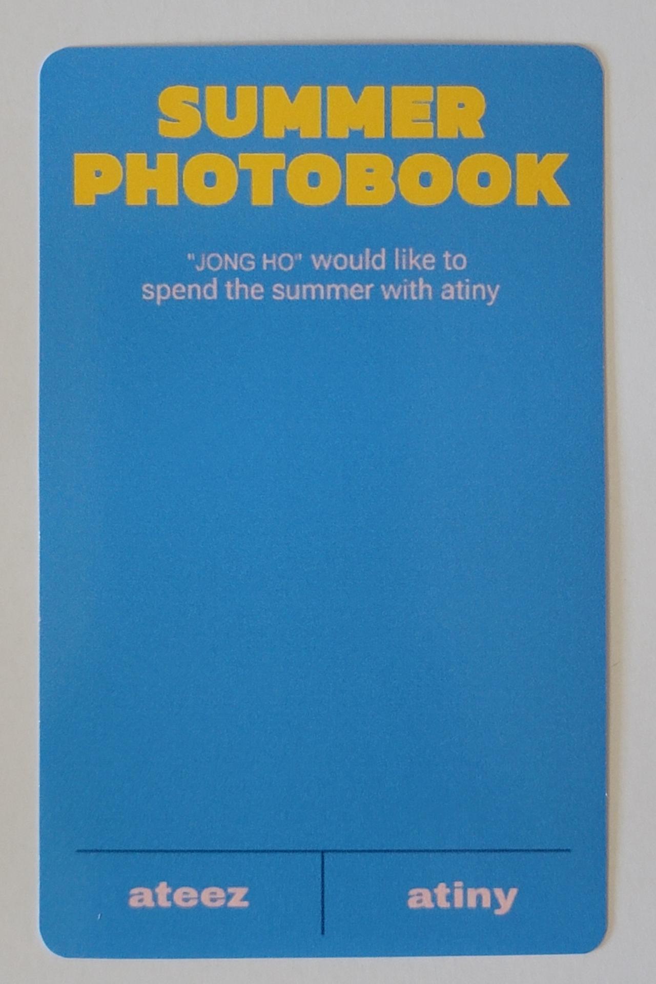 ATEEZ Summer Photobook 2022 KQ Store Photocards | Stay DeLulu!