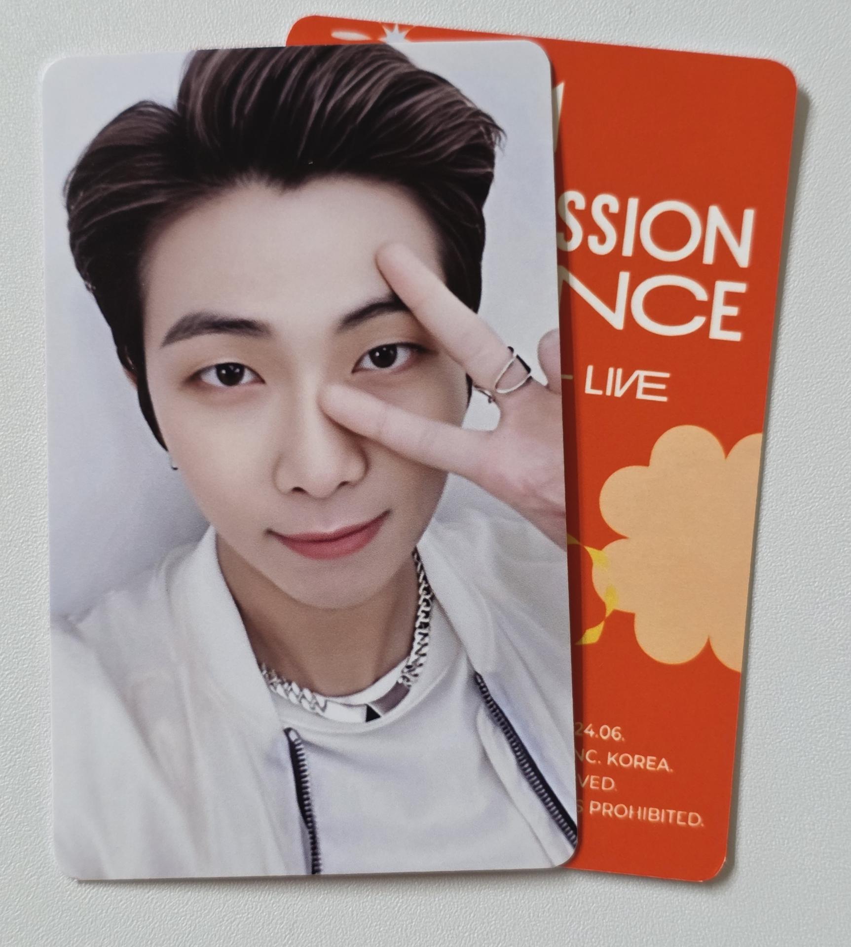 BTS - Permission To Dance On Stage - Live Album Photocards