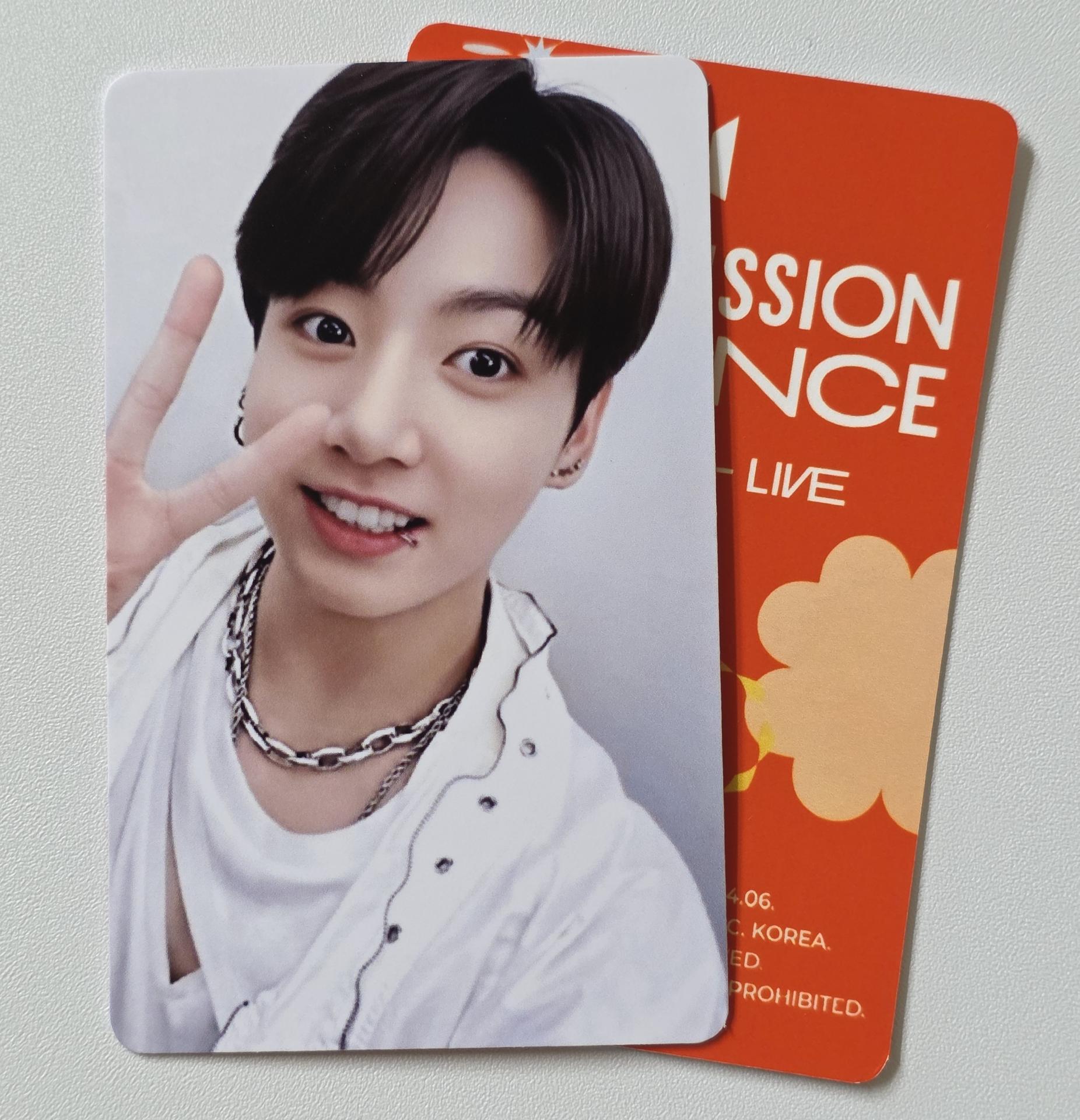 BTS - Permission To Dance On Stage - Live Album Photocards