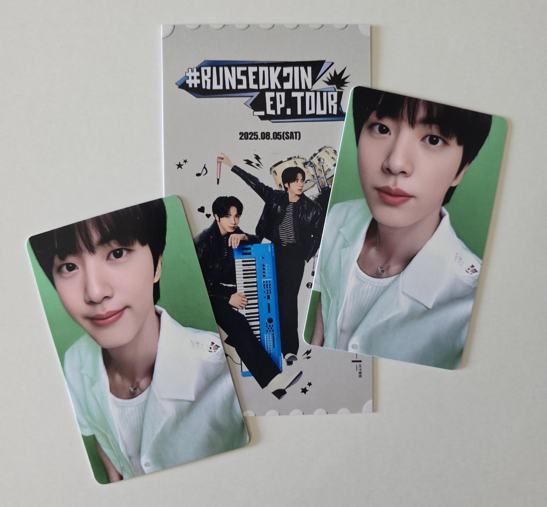 Jin - Run Seokjin Tour : London ARMYZONE Photocards | Stay