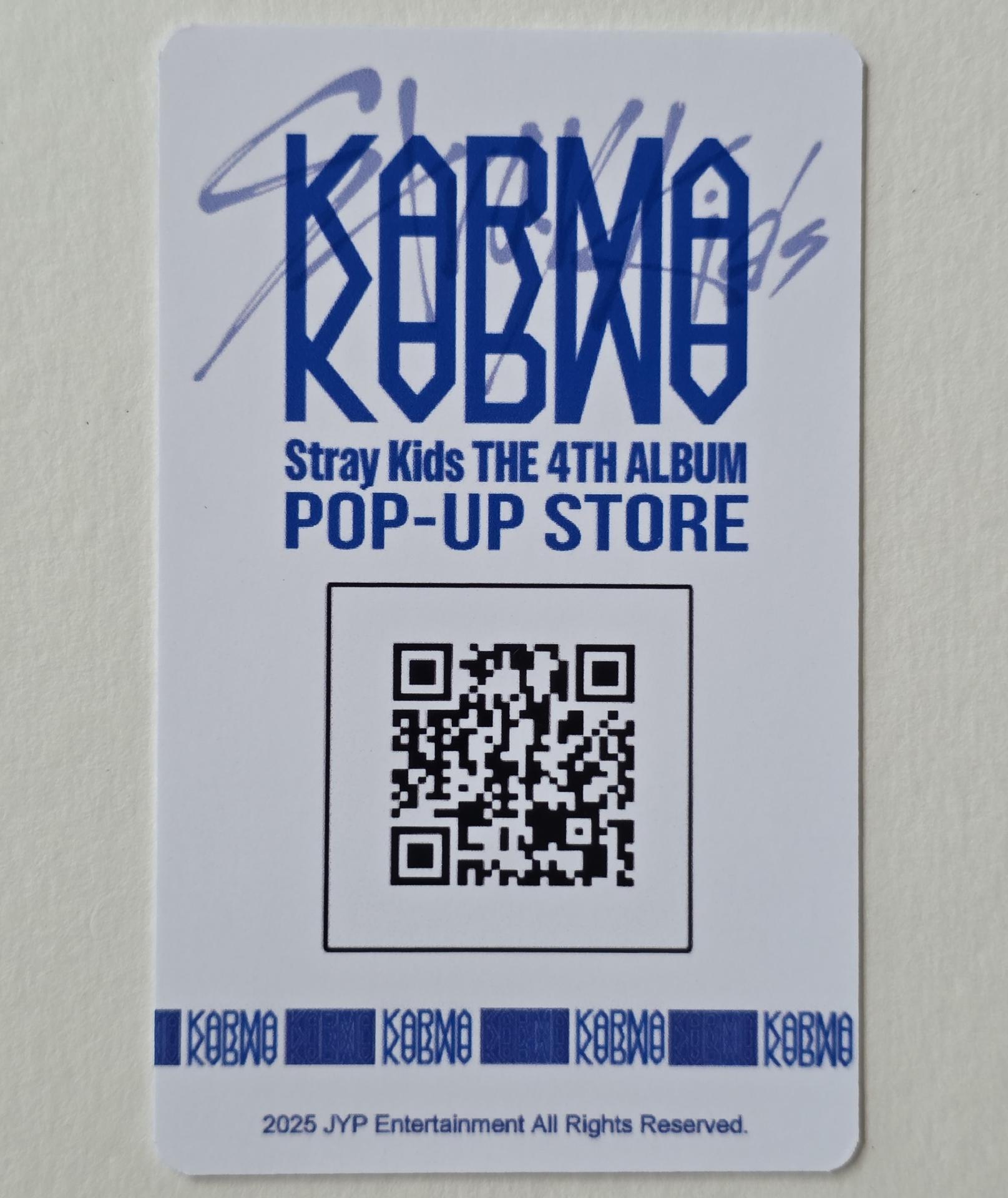 Stray Kids : Karma -Pop Up Event QR Photocards