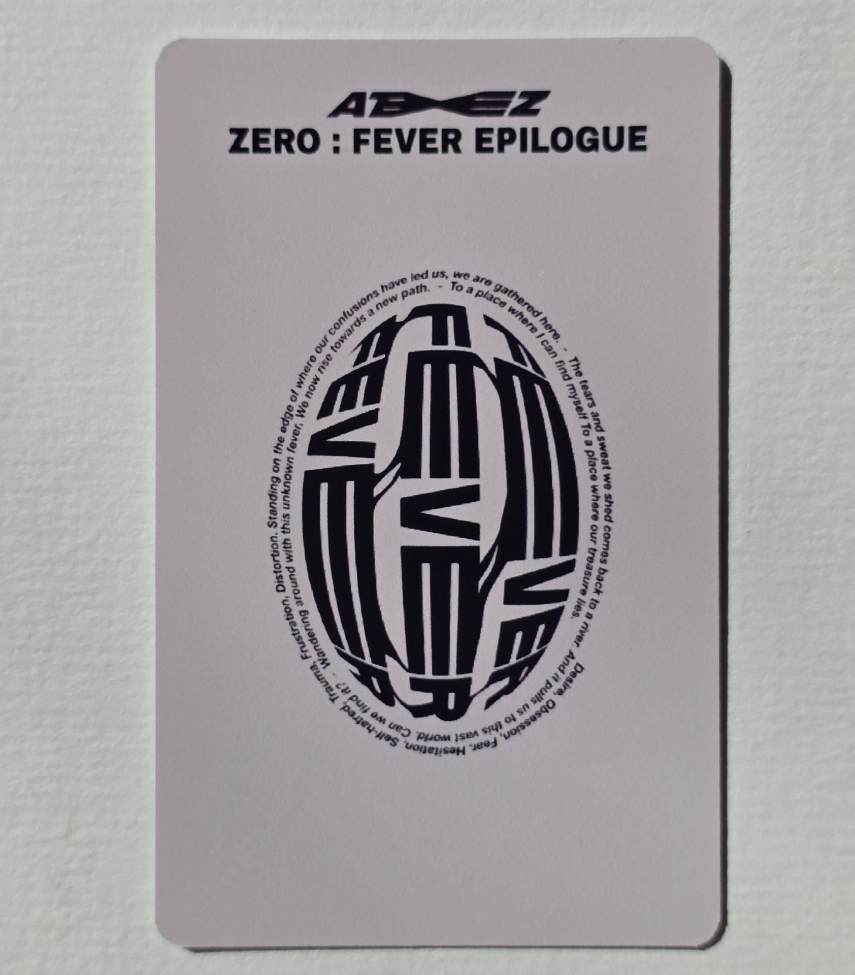 ATEEZ : Mingi - Zero Fever Photocards 