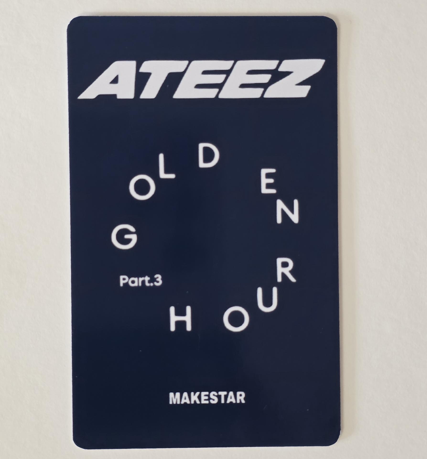Ateez : Golden Hour 3 gamer Pop Up Hongjoong/Seonghwa Unit Photocards