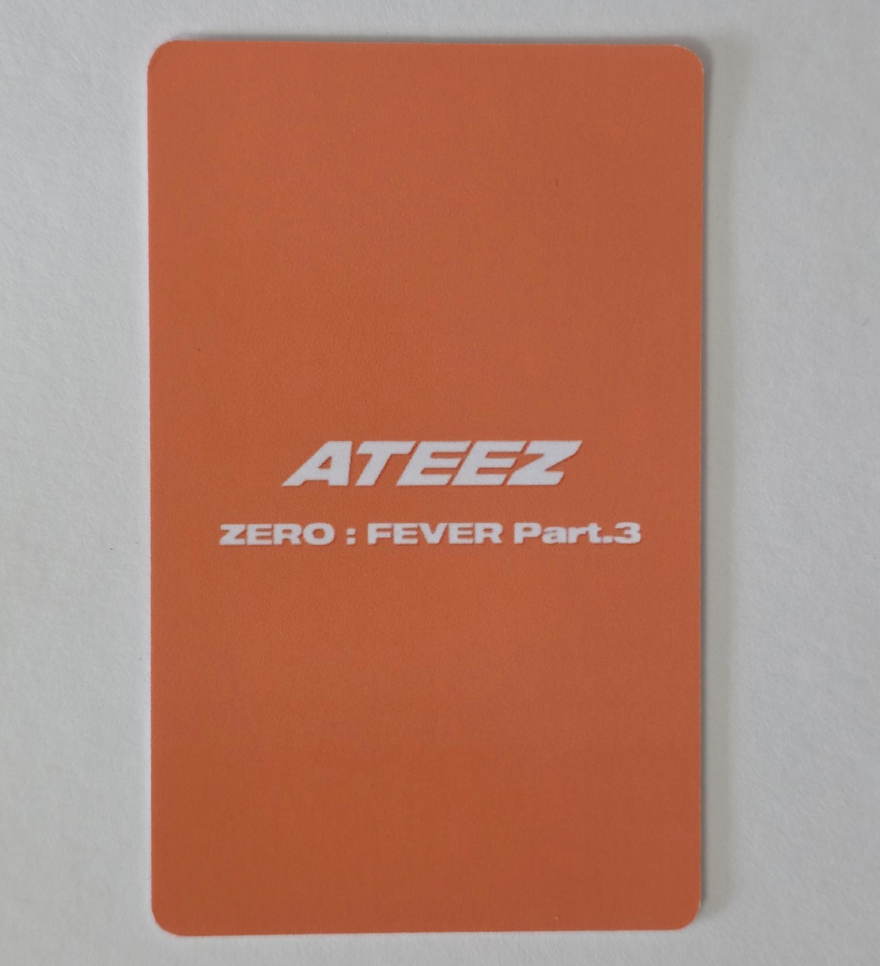Ateez : Seonghwa - Zerofever Part3 ver 4 Everline Photocards