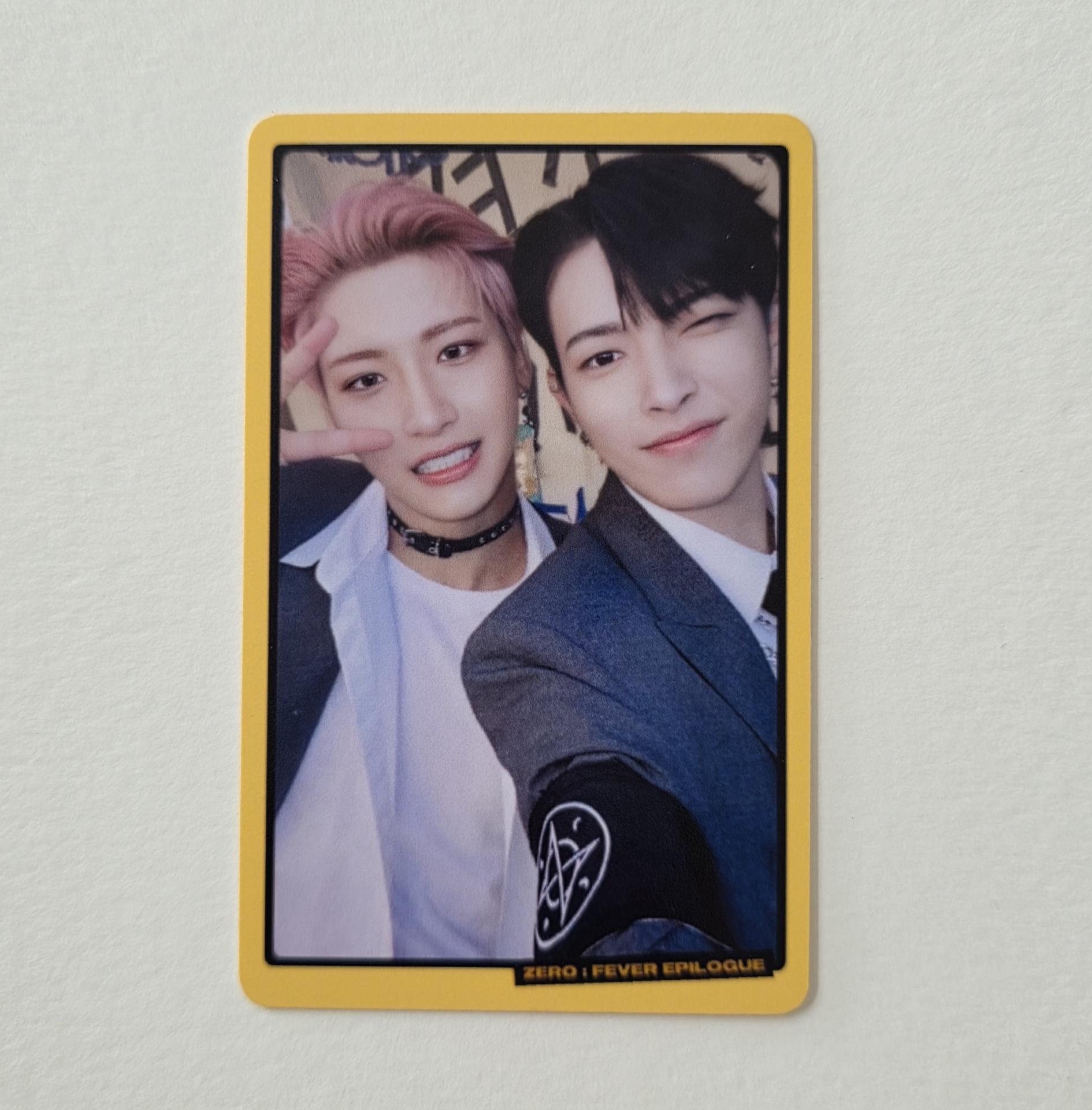 Ateez : Zero Fever Streaming Event Unit Photocards Seonghwa/Hongjoong
