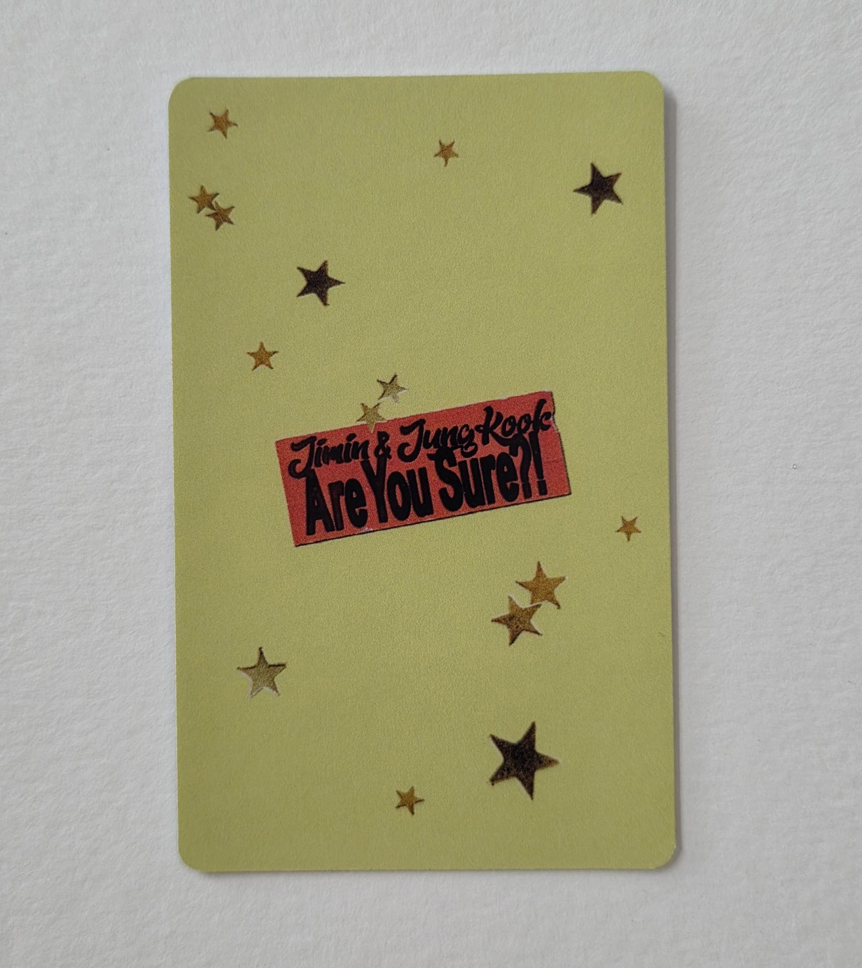 BTS - Jungkook : Are You Sure 2 Photocards