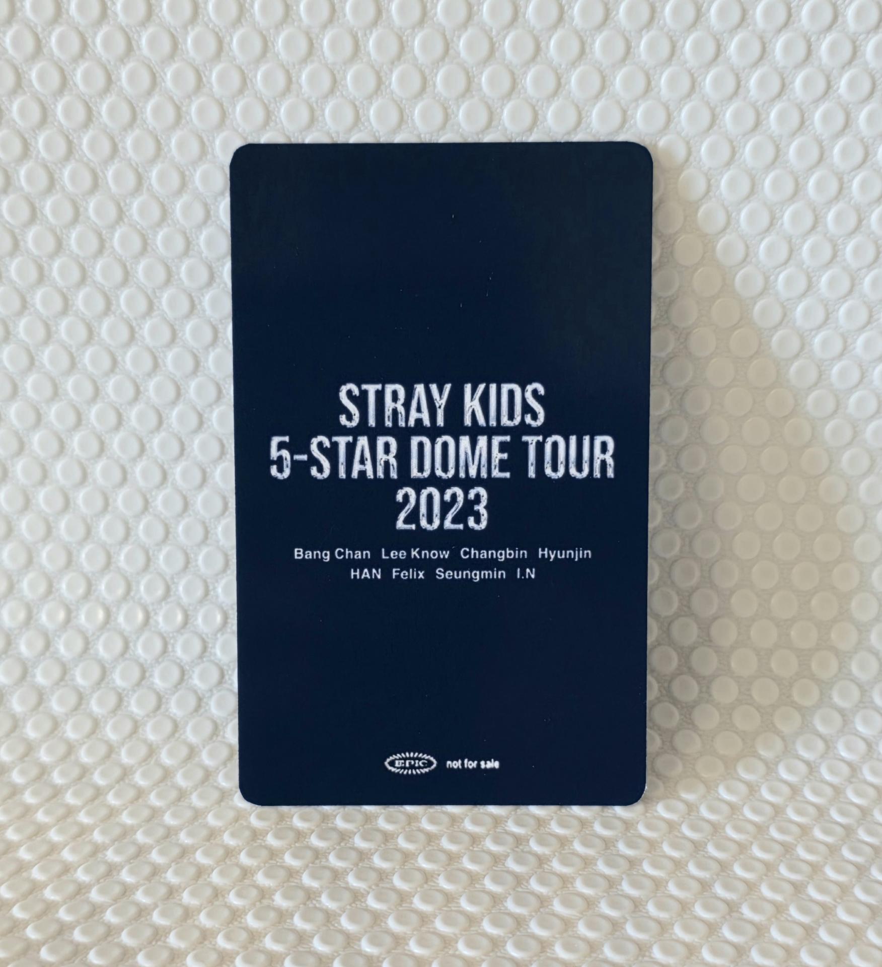 Stray Kids - 5 Star Dome Tour Venue Purchase Bonus Bang Chan Photocards 