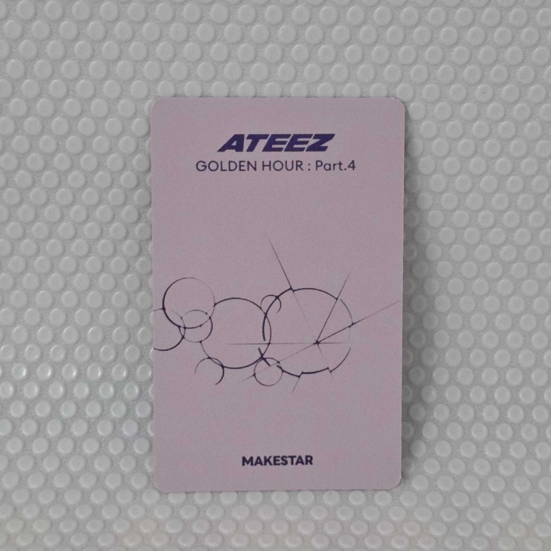 ATEEZ : Golden Hour 4 Makestar 5th Fansign Unit Photocards