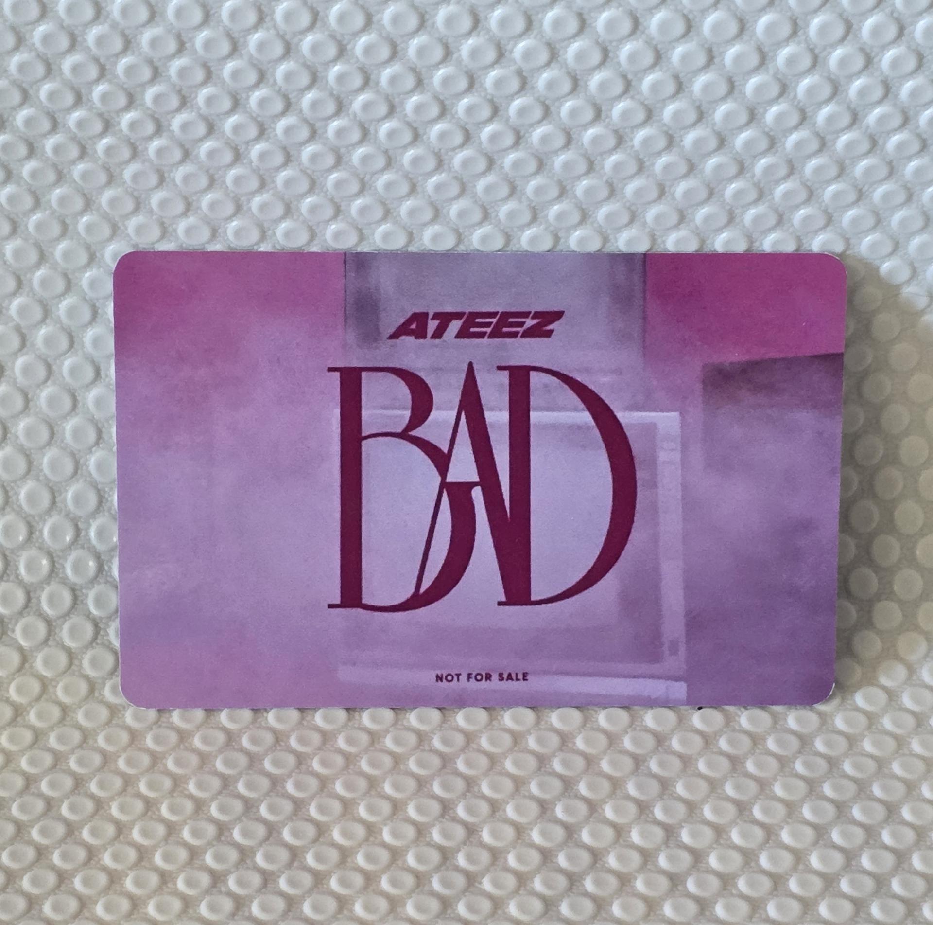 ATEEZ : Bad Limited Edition UMS Japan Lucky Draw Photocards