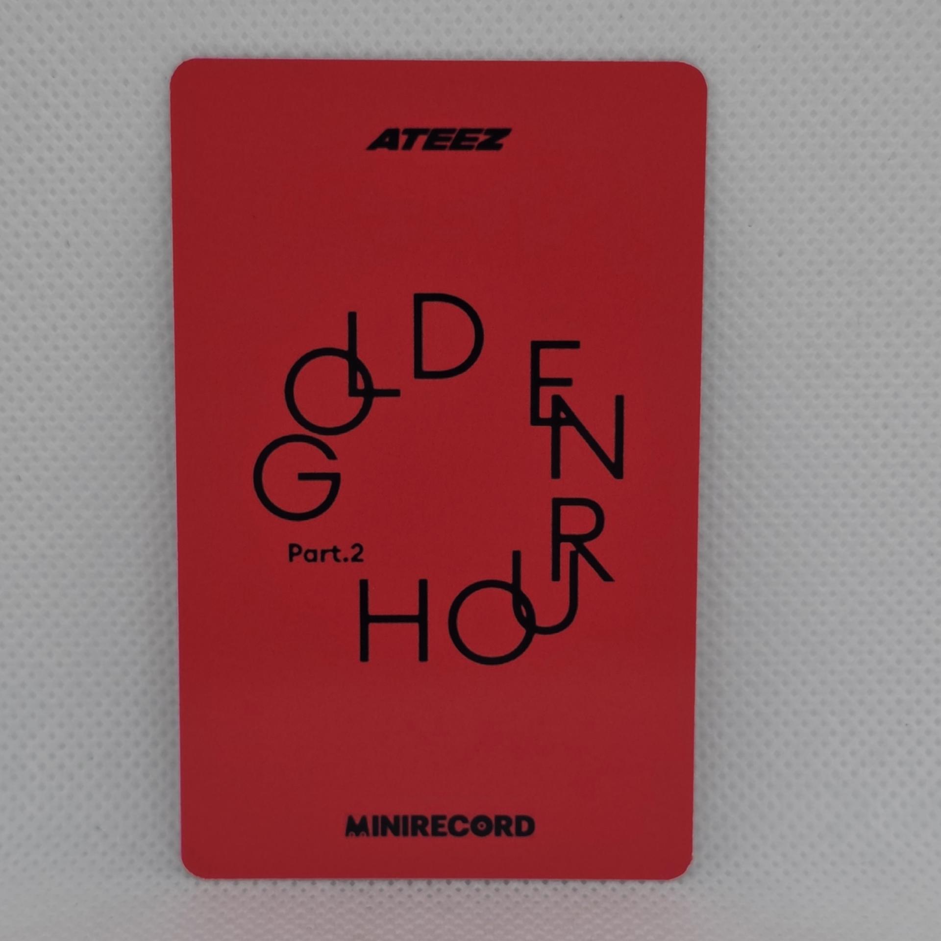 Ateez : Golden Hour 2 Minirecord Lucky Draw Photocards