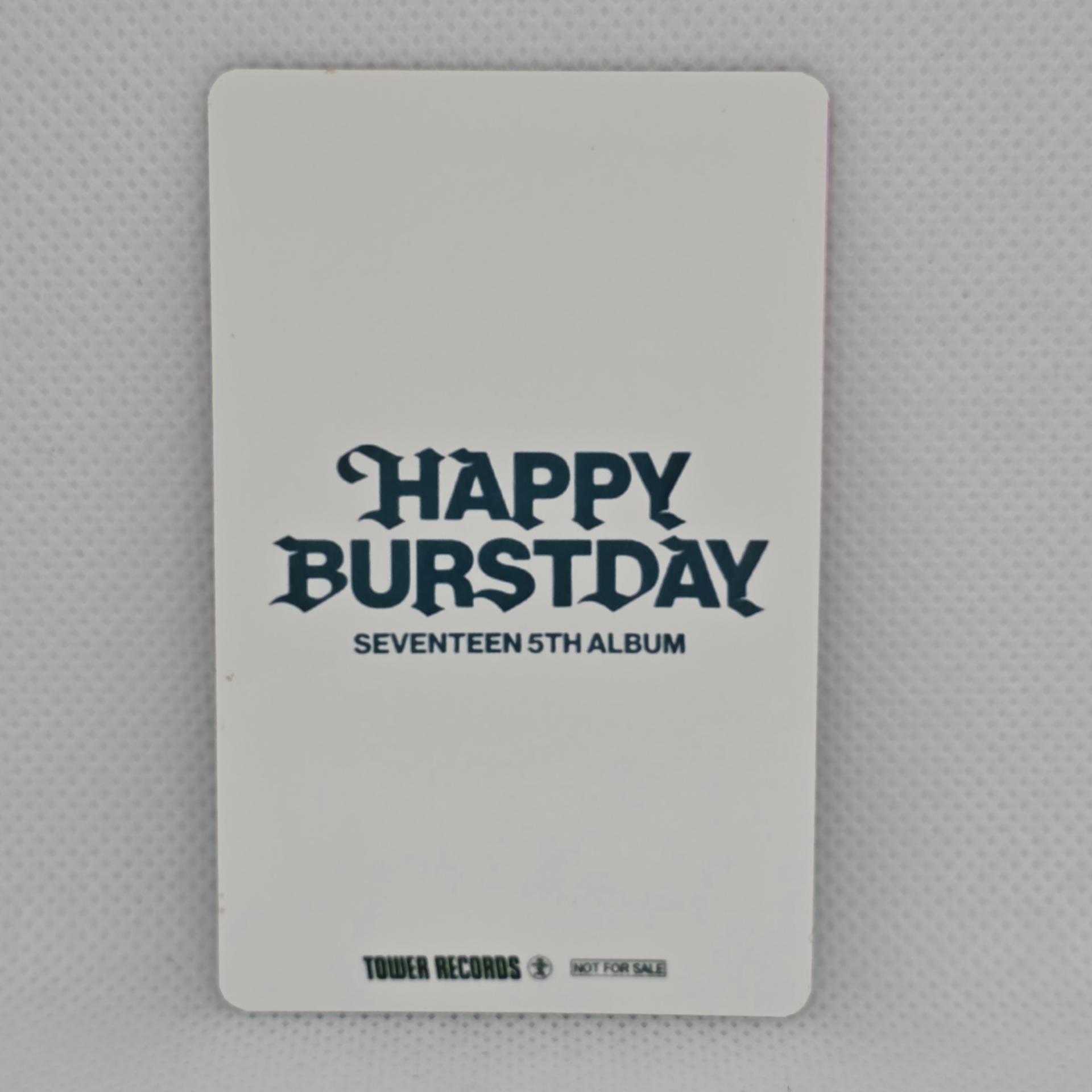 Seventeen : Mingyu - Burstday Daredevil Tower Records Photocards