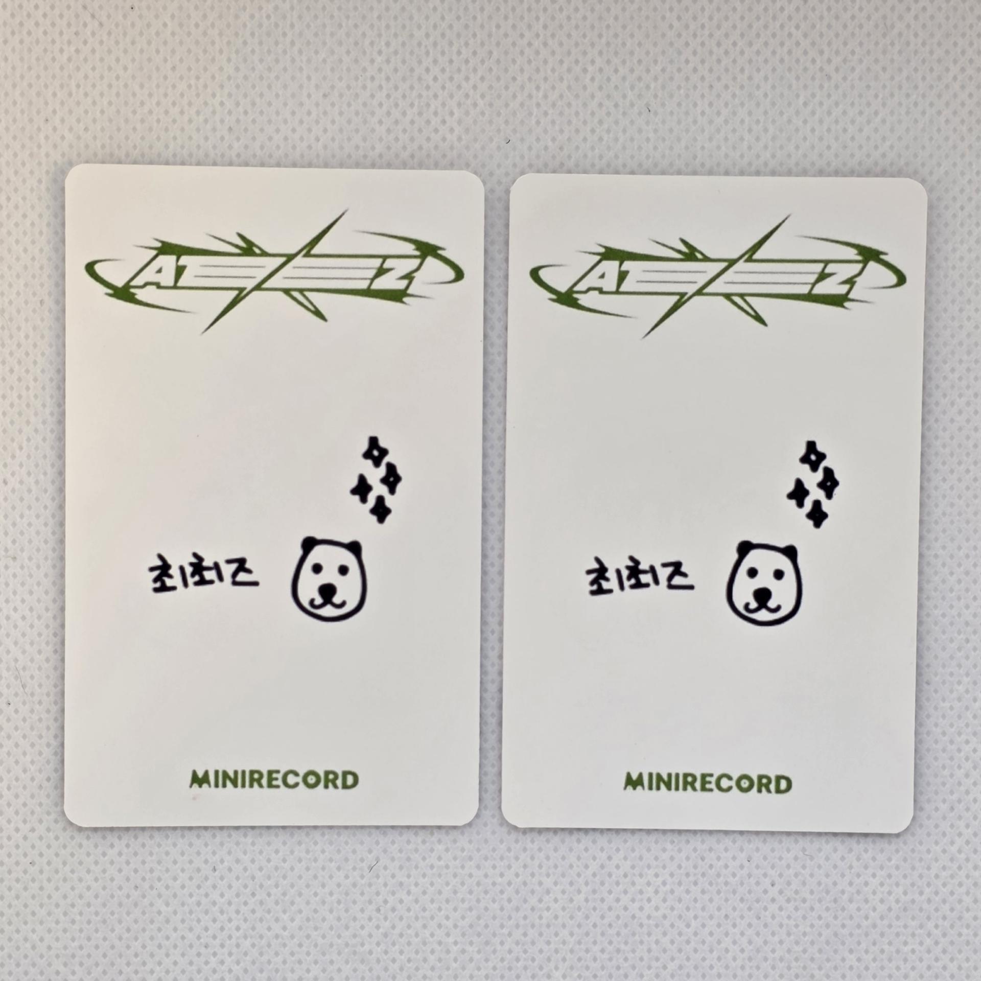 Ateez : World EP. Fin : Will Minirecord Unit Photocards