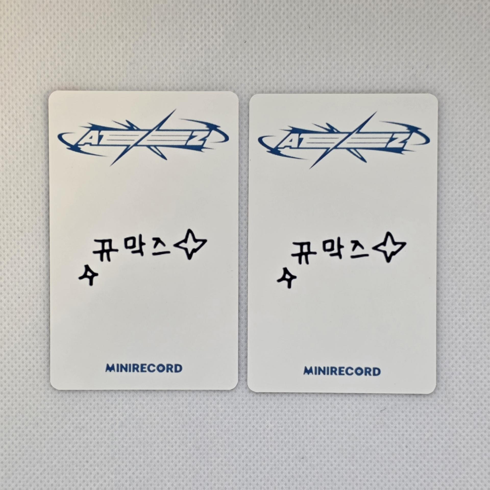 Ateez : World EP. Fin : Will Minirecord Unit Photocards