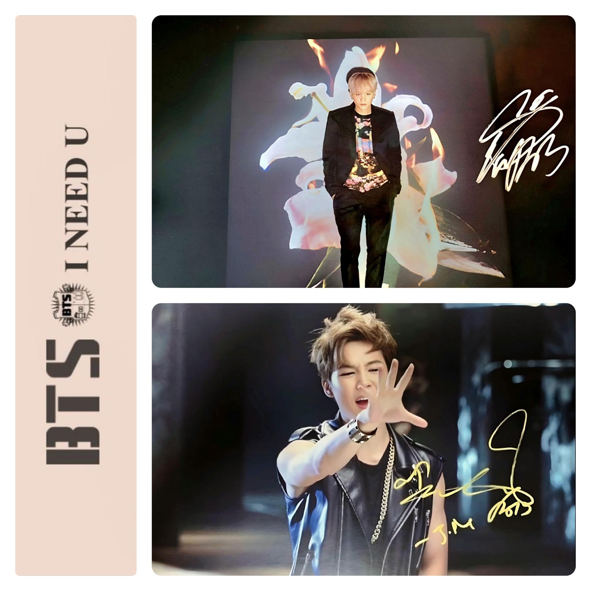 BTS -Rare- I Need You Signed Display Panel Postcard