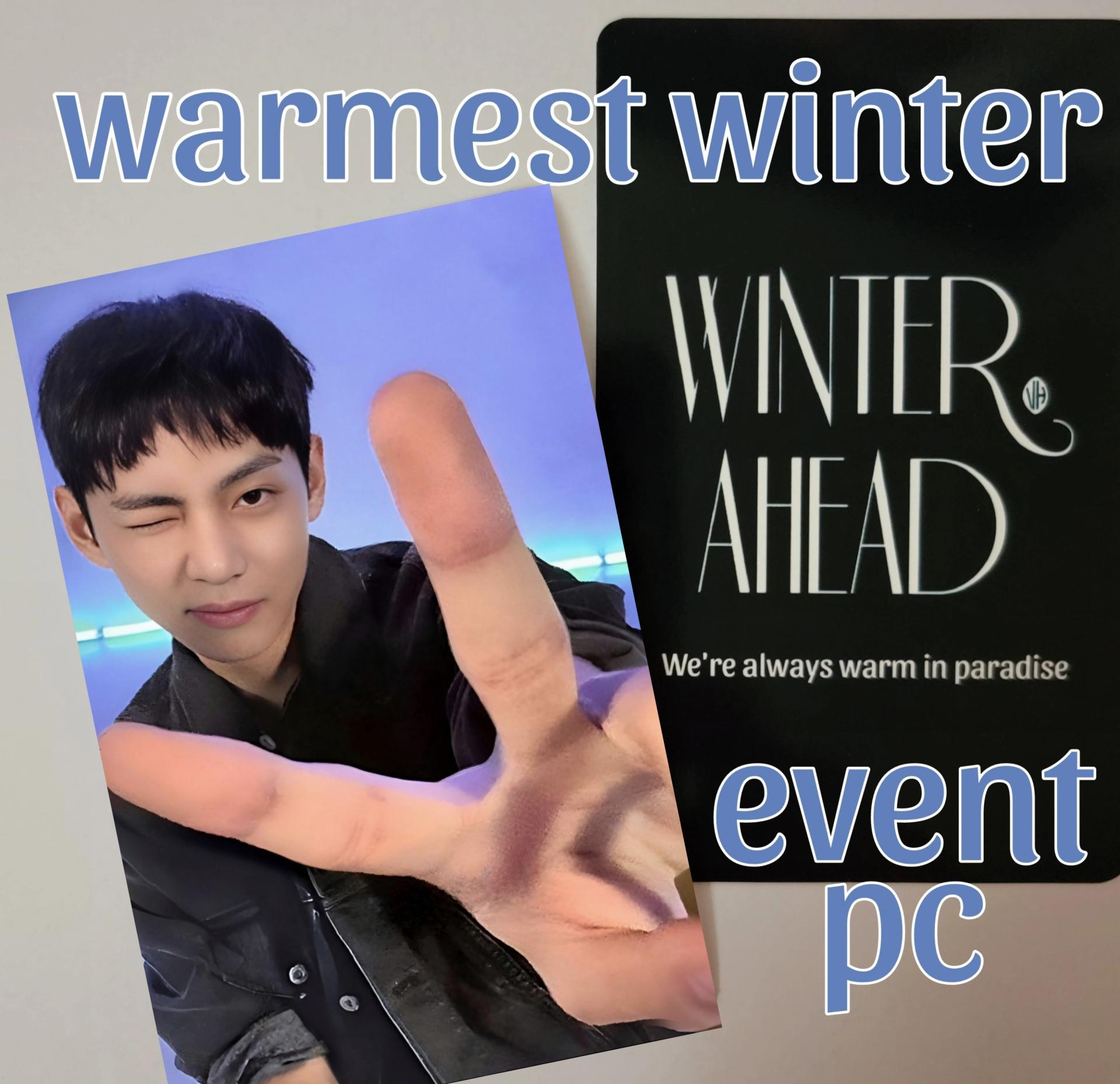 Taehyung : Warmest Winter Event Photo Card