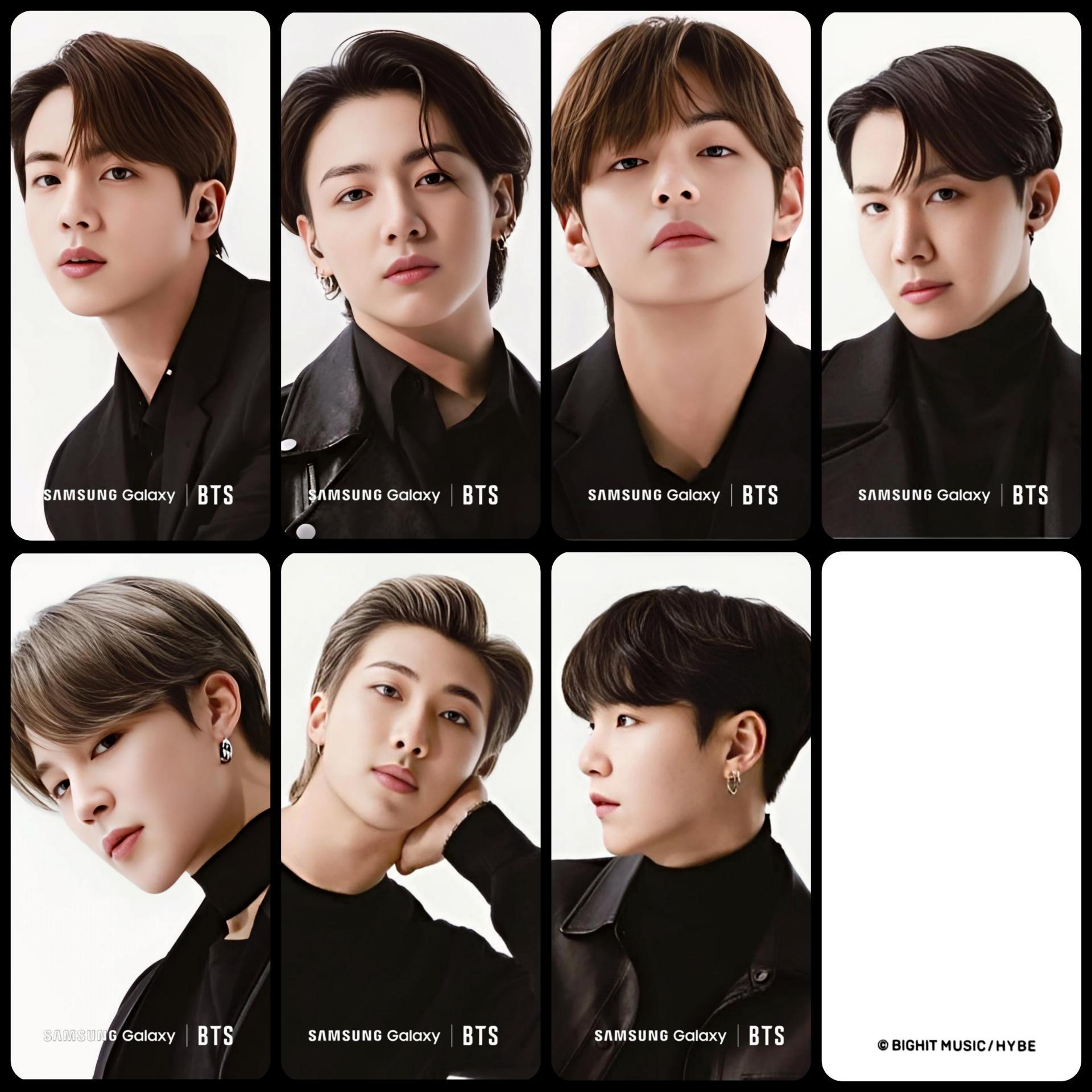 BTS x Samsung Galaxy S21 Latin America Edition Photo Cards  