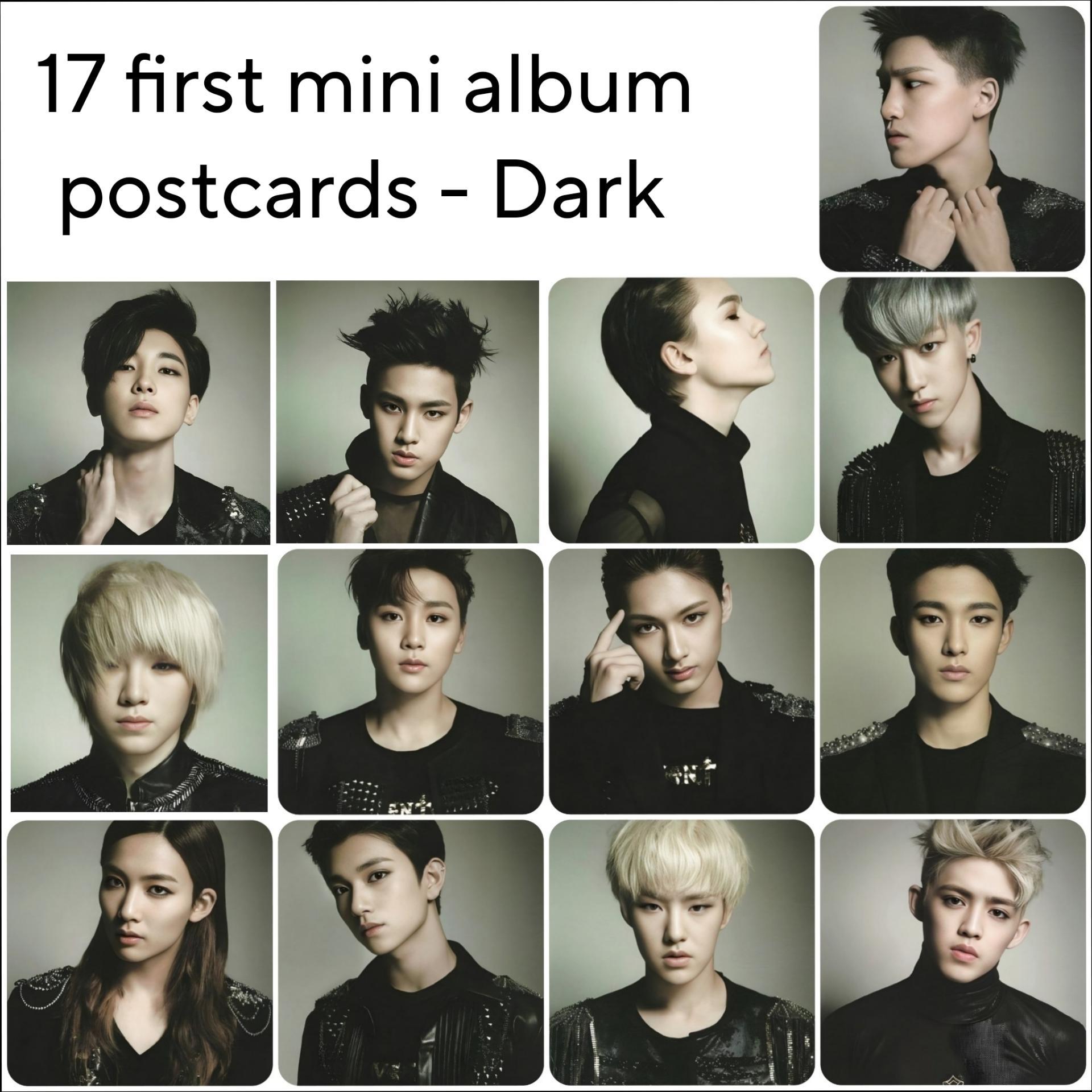 17 : First Mini Album Postcards - Dark Version 