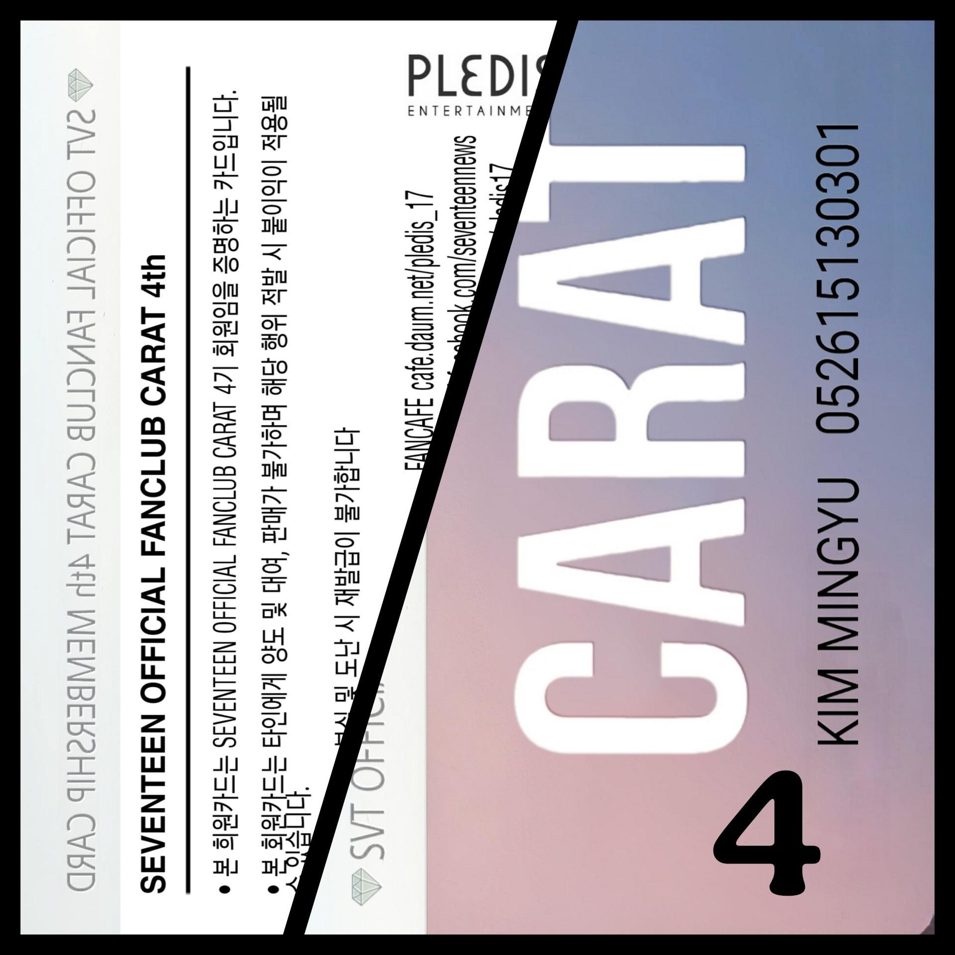 Seventeen - CARAT Membership Cards