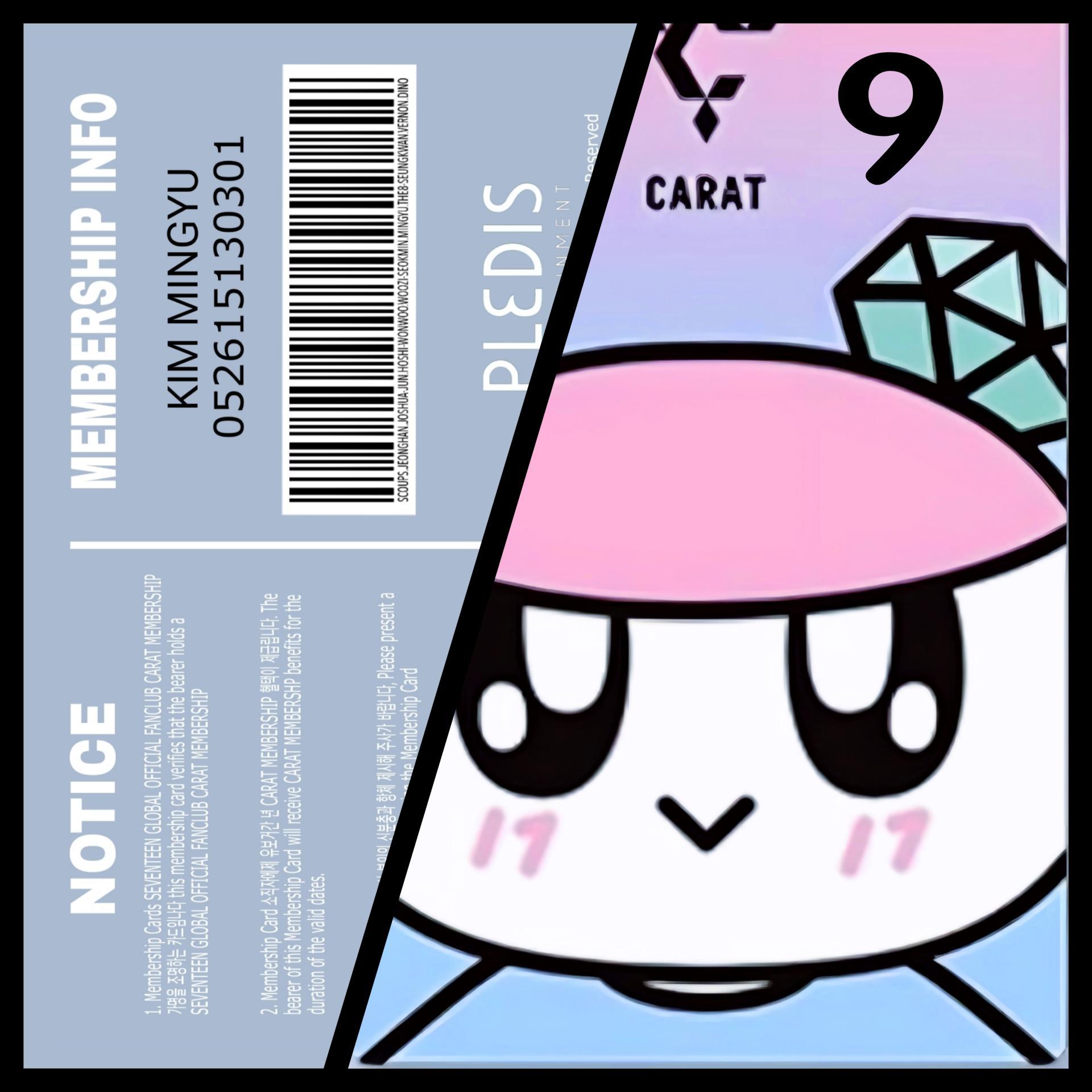 Seventeen - CARAT Membership Cards