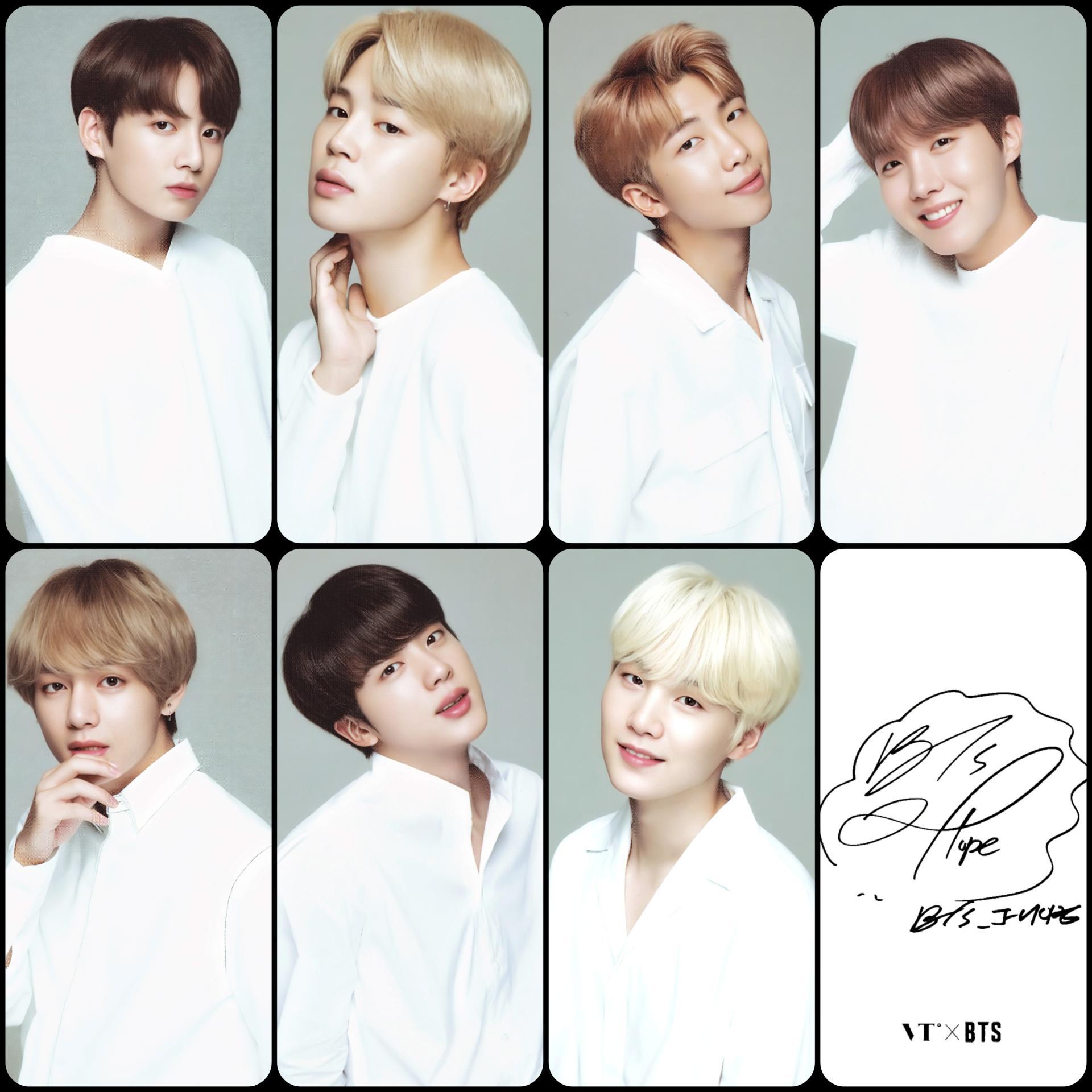 BTS x VT Cosmetics White Version Photocards