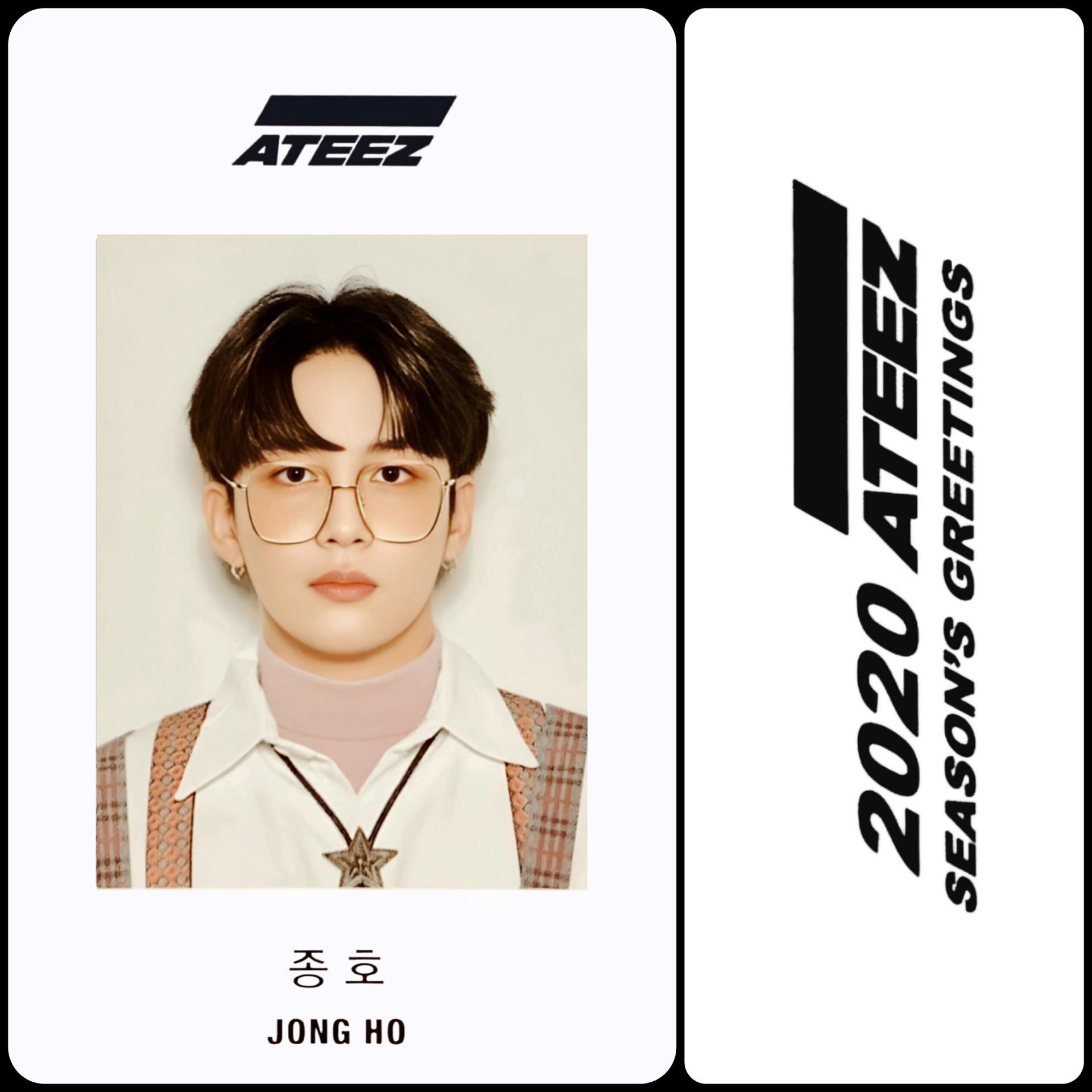ATEEZ Seasons Greeting 2020 ID Photocards | Stay DeLulu!