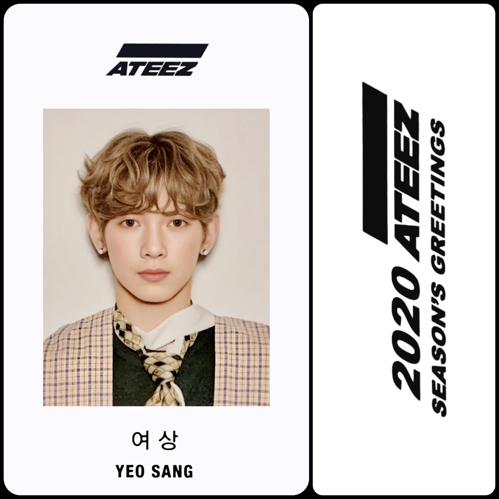 ATEEZ Seasons Greeting 2020 ID Photocards | Stay DeLulu!