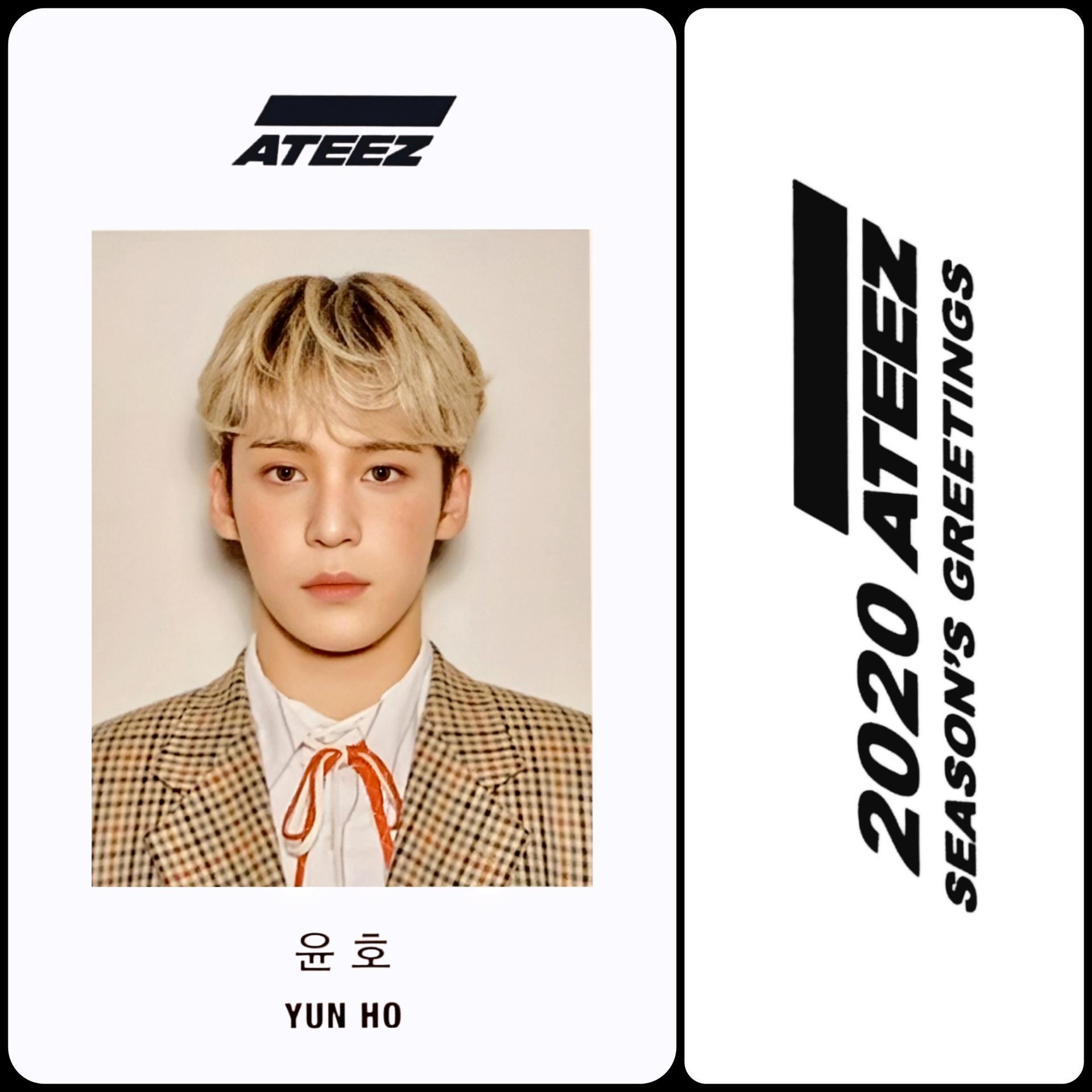 ATEEZ Seasons Greeting 2020 ID Photocards | Stay DeLulu!